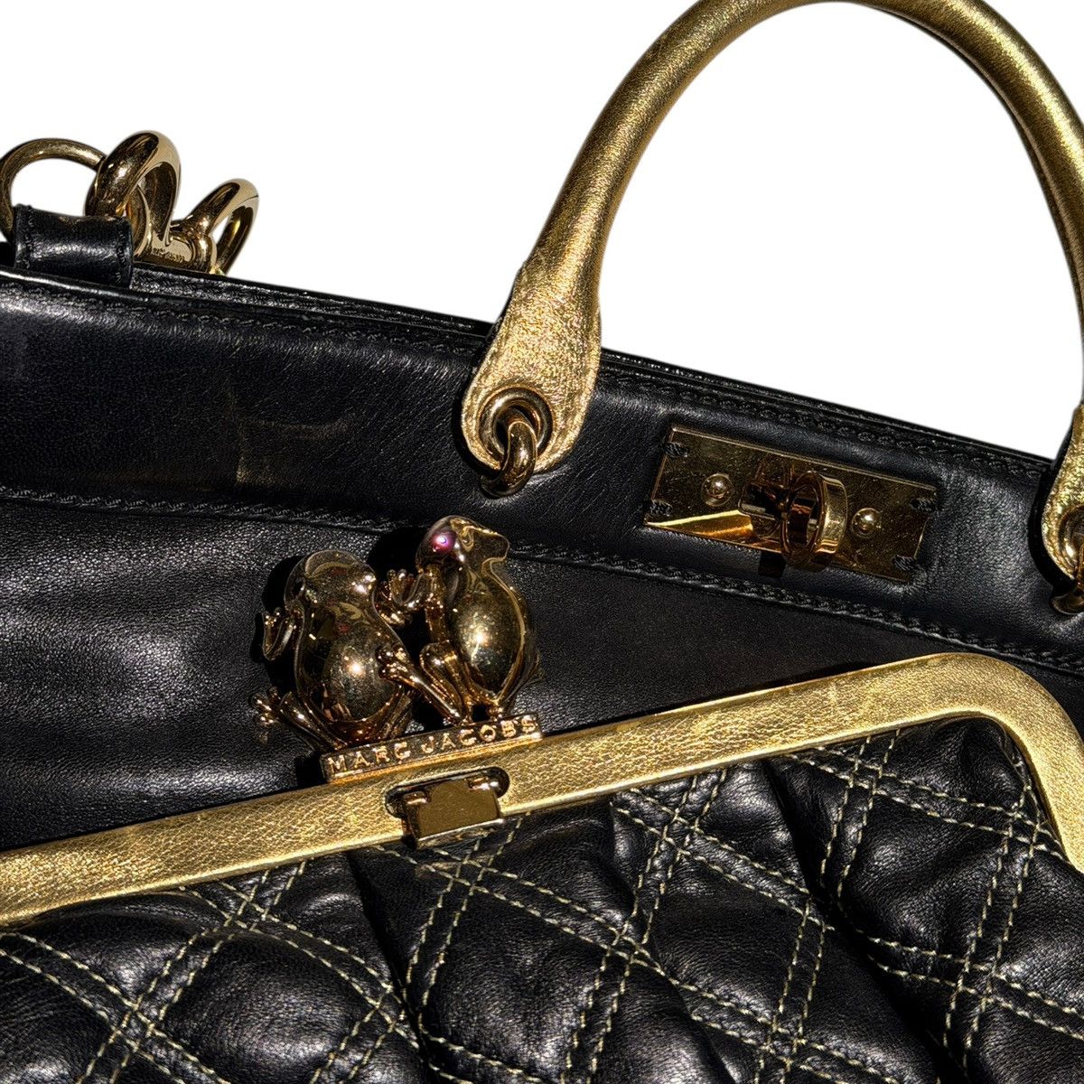 Marc Jacobs Limited Duffy frog leather tote Size ONE SIZE - 2 Thumbnail