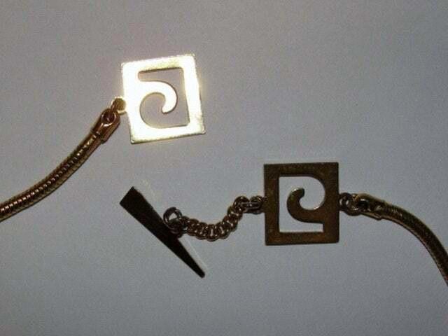Designer 18 kt Gold Plated Pierre Cardin Collar Snake Chain Necklace Size ONE SIZE - 4 Thumbnail
