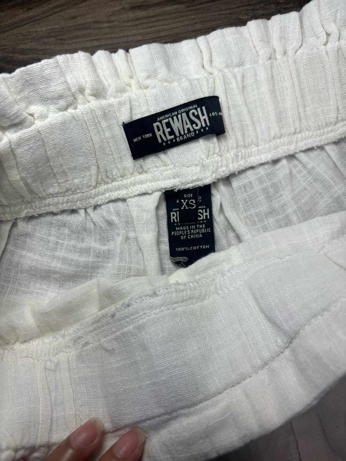 Vintage Rewash Women White Pants Extra Small Size 25" / US 0 / IT 36 - 8 Thumbnail