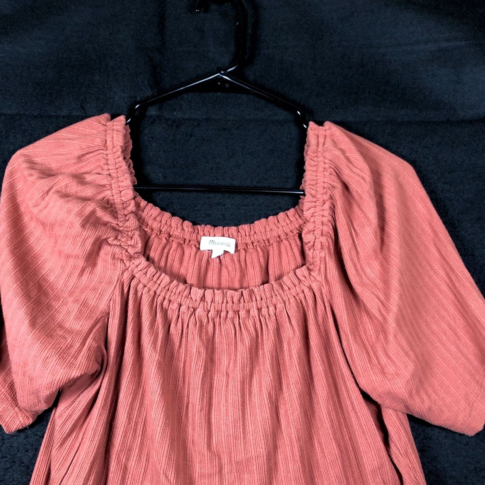Madewell Madewell Blouse Square Neck Short Sleeve Small Womens Burnt Orange Regular Sleeve Casual Suitable for Travel, Party/Cocktail, Casual, Boho Size S / US 4 / IT 40 - 2 Thumbnail