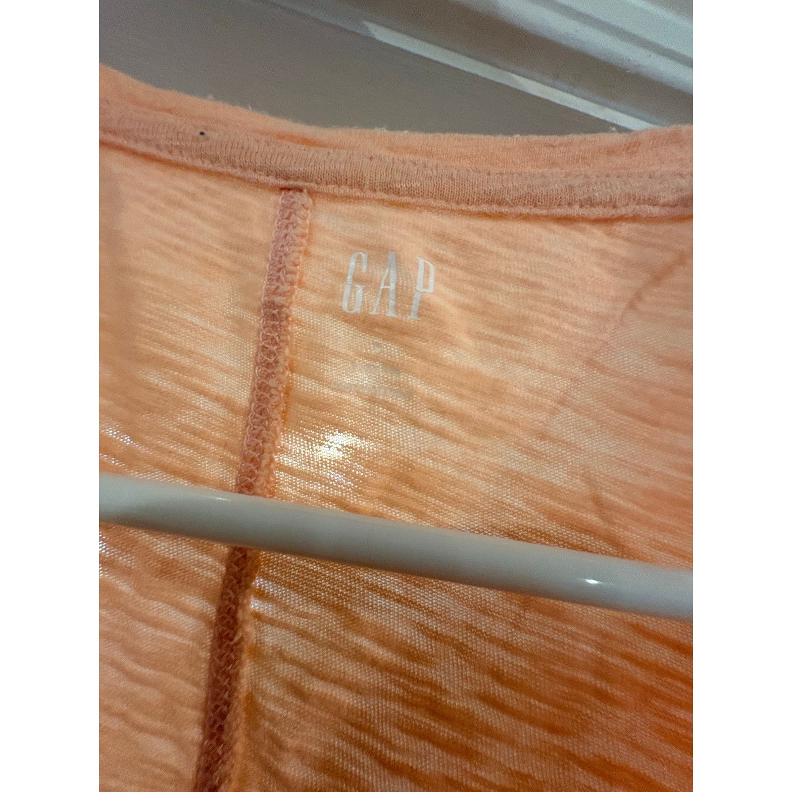 Gap GAP Women’s Peach Short Sleeve Pocket T-Shirt Casual Small Size S / US 4 / IT 40 - 3 Thumbnail
