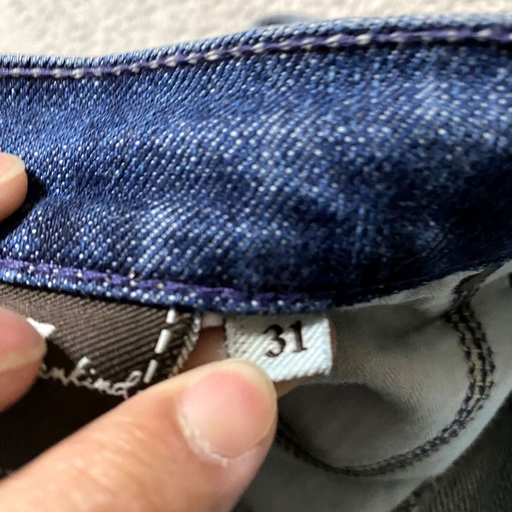 7 For All Mankind 7 For All Mankind Jeans Womens Slim Skinny Low Rise Blue Denim 31 Inseam 32 Stretch 5-Pocket Roxanne Size 24" / US 00 / IT 34 - 4 Thumbnail
