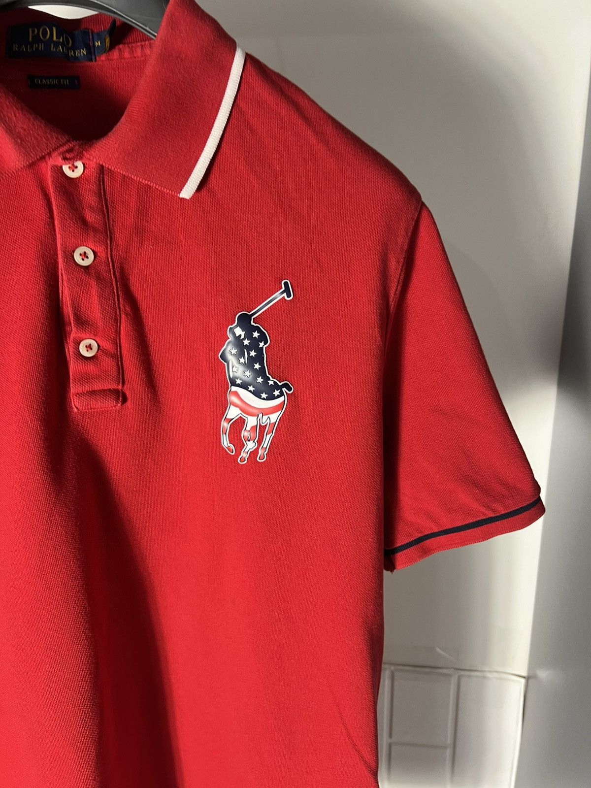 Polo Ralph Lauren × Vintage VERY RARE POLO RALPH LAUREN USA FLAG DESIGNER CLASSIC 90s Size US M / EU 48-50 / 2 - 4 Thumbnail