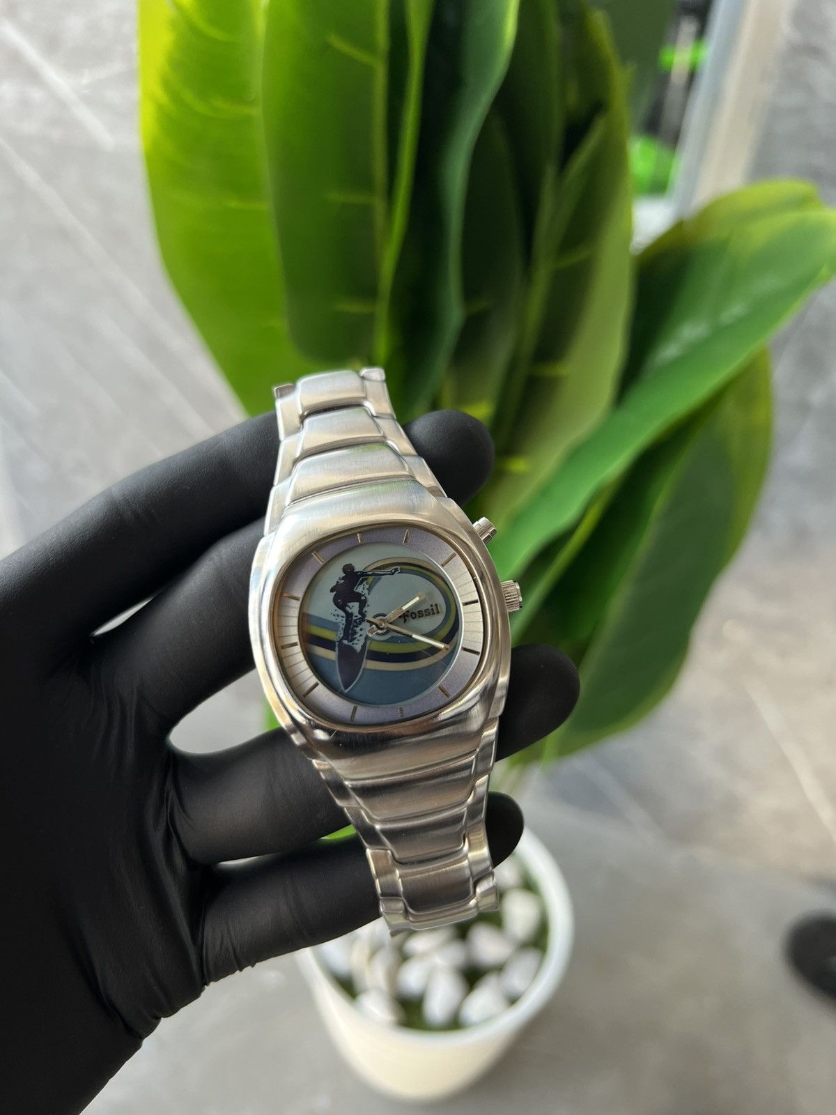 Fossil Vintage fossil big tic surving Size 40 - 2 Thumbnail