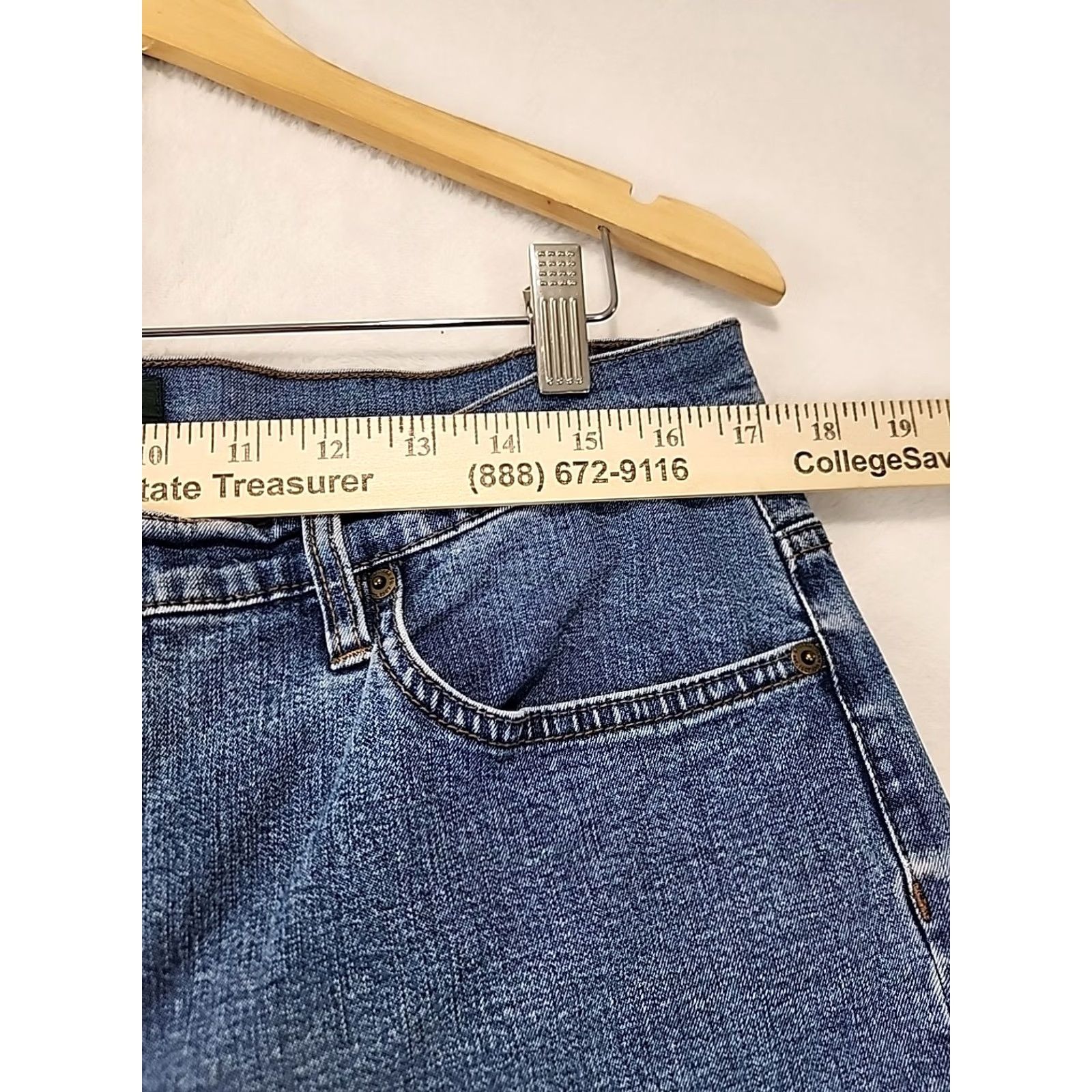 Ralph Lauren VINTAGE not | LRL Lauren By Lauren Jeans Co. Classic Bootcut Blue Denim Womens Size 12 Preppy Size 34" / US 12 / IT 48 - 5 Thumbnail