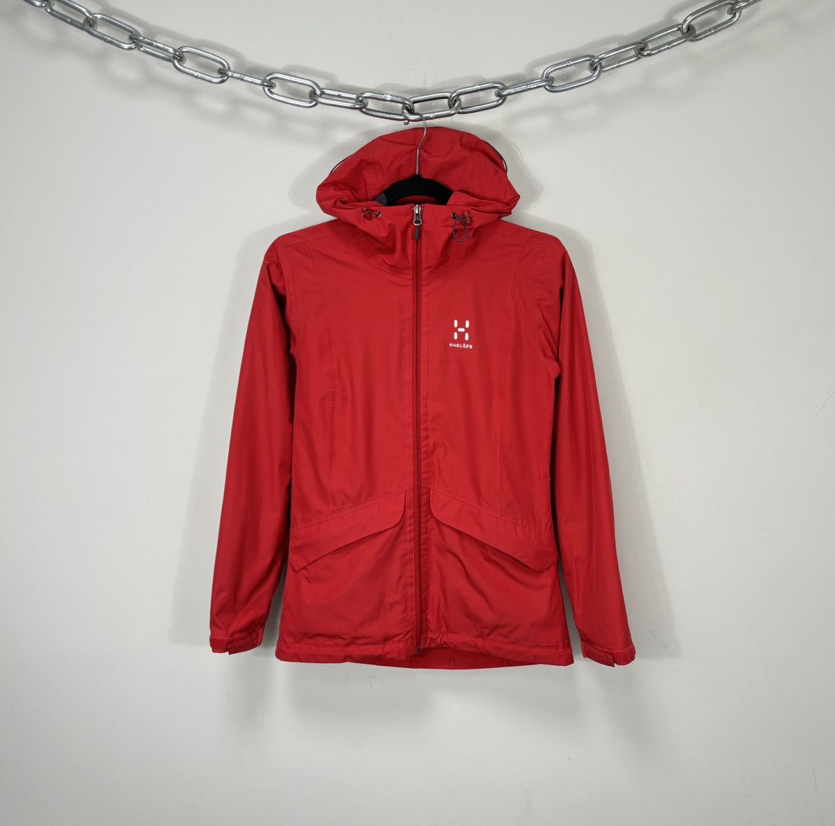 Haglofs Haglofs Women’s Red Outdoor Full Zip Windbreaker Husk Jacket Size XS / US 0-2 / IT 36-38 - 1 Thumbnail