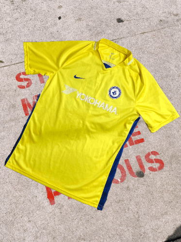 Chelsea Soccer Chelsea Away Jersey Nike Yokohama Hyundai 2019-20 Size US M / EU 48-50 / 2 - 1 Thumbnail