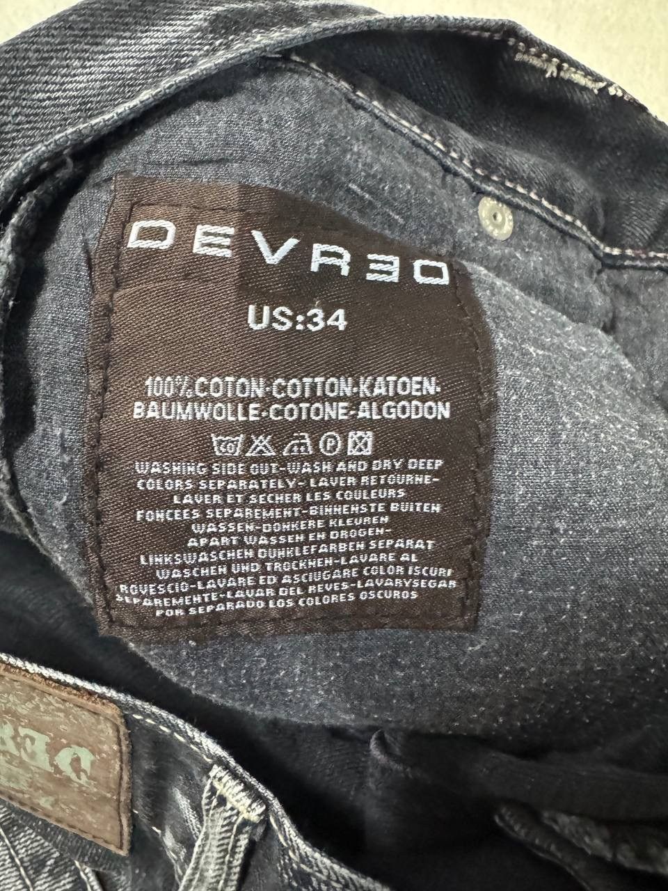 Japanese Brand FLARE 90s Style Devred Japanese Mudwash Distress Denim Jean Size US 33 - 10 Thumbnail
