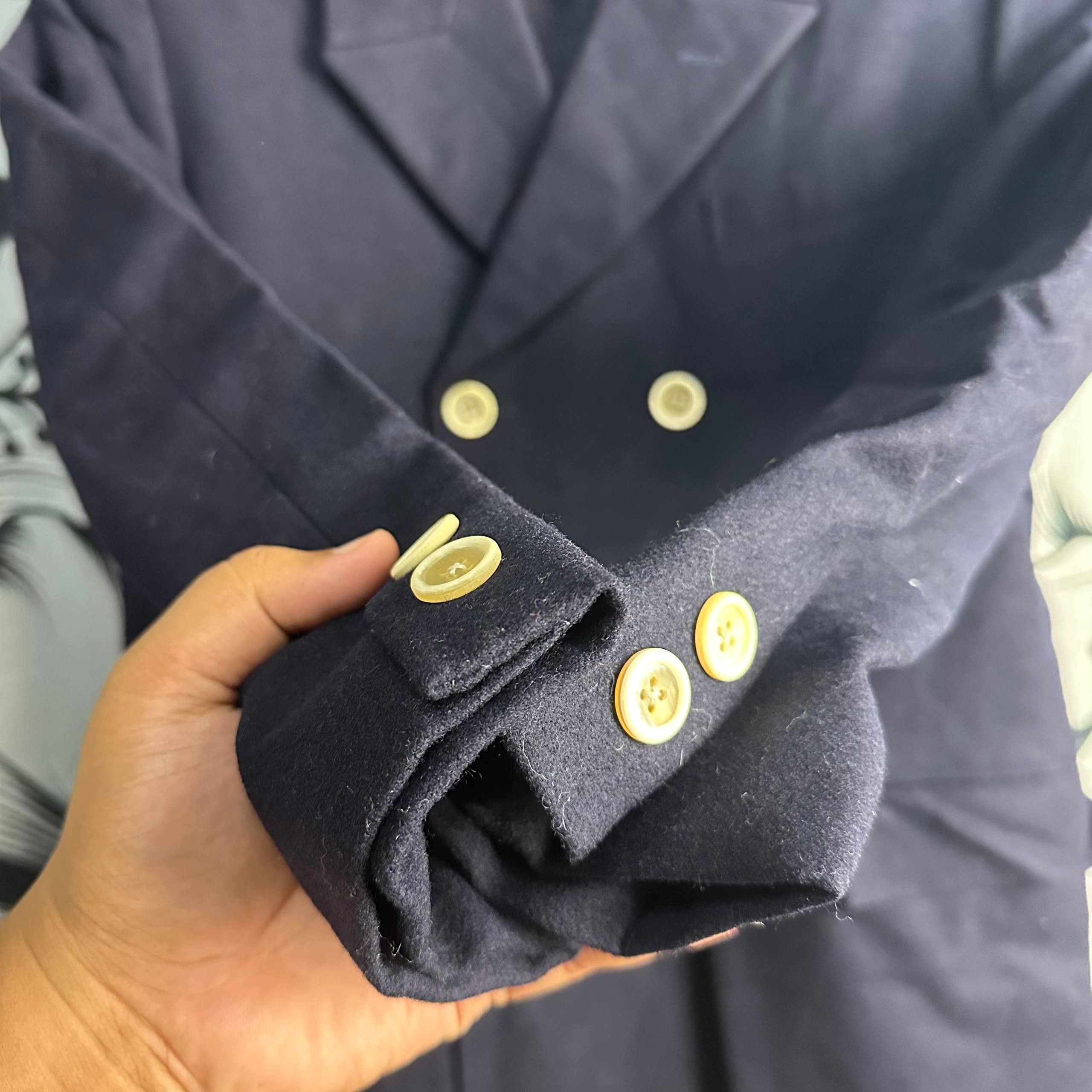 Yohji Yamamoto Vintage Yohji Yamamoto Pour Homme Double Breasted Jacket Size US L / EU 52-54 / 3 - 8 Thumbnail