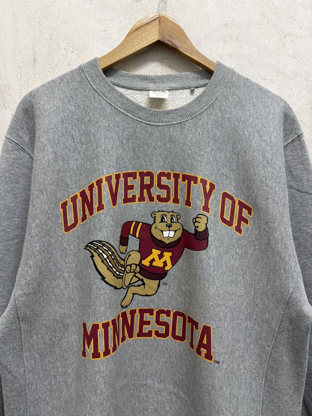 Vintage Vintage University of Minnesota Crewneck College Size US M / EU 48-50 / 2 - 2 Thumbnail