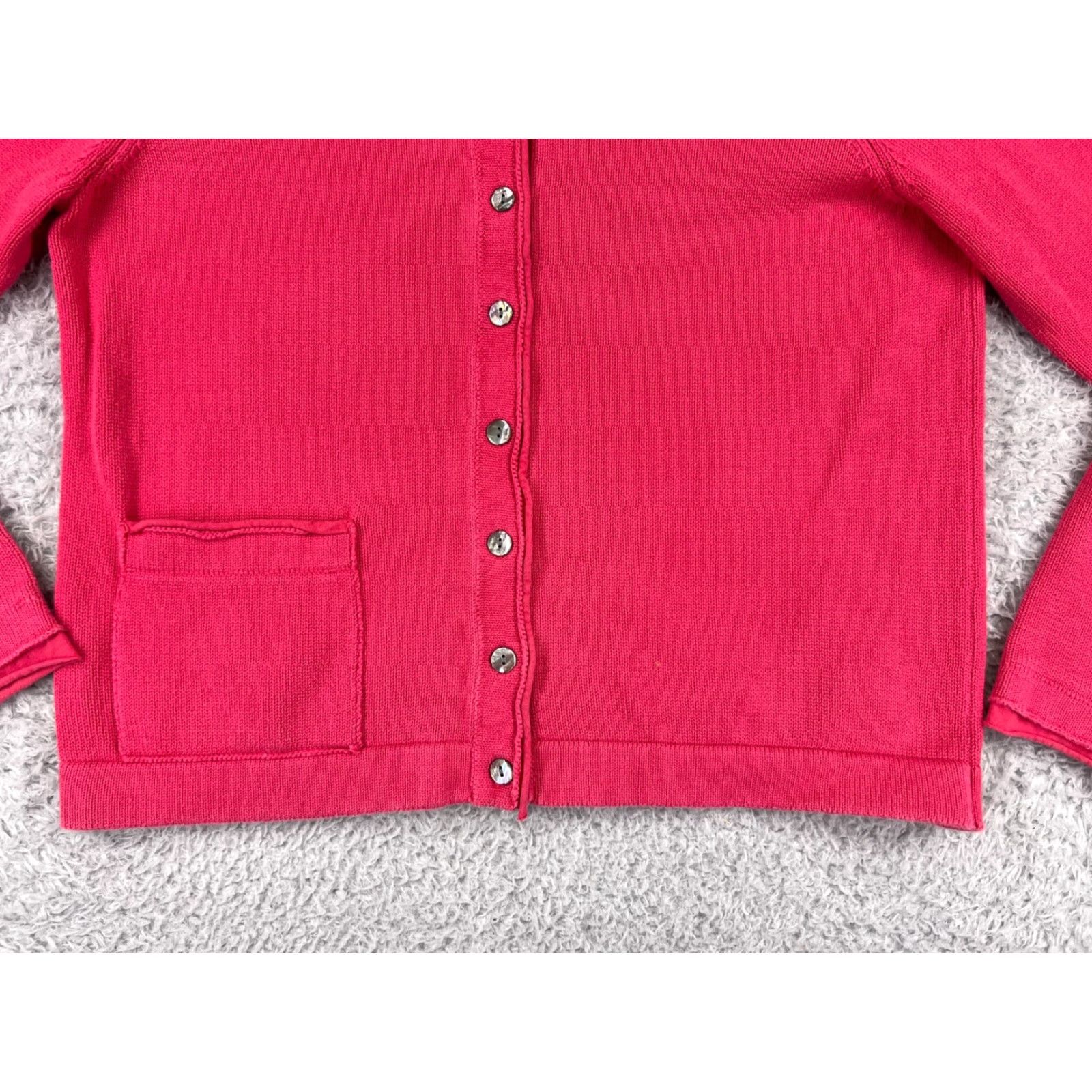 Orvis Orvis Sweater Cardigan Women Small Pink 100% Cotton Button Knit V-Neck Casual All Seasons Fall Winter Women’s Size S / US 4 / IT 40 - 5 Thumbnail