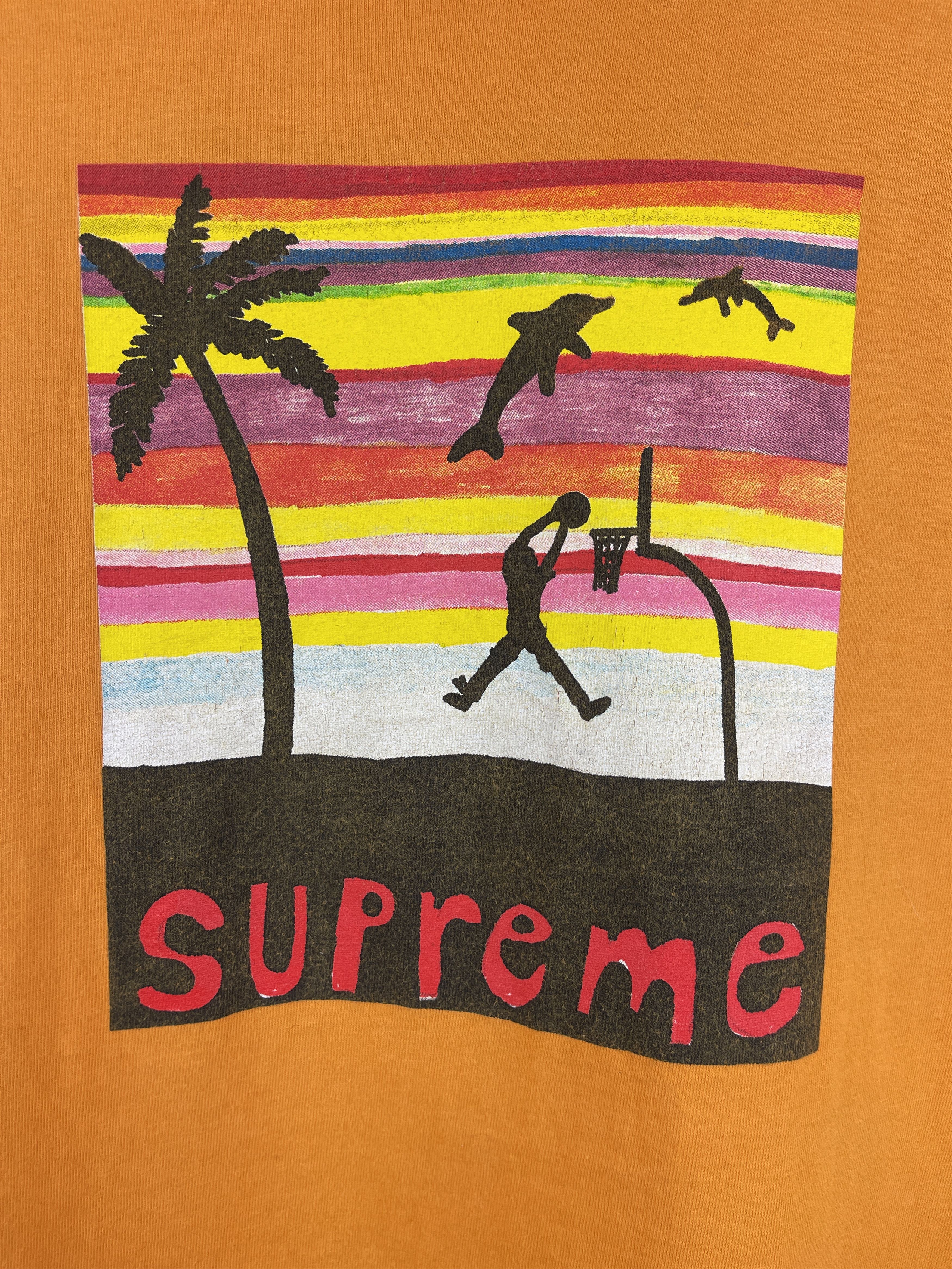 Supreme Supreme SS21 Dunk Bright Orange Tee Size US M / EU 48-50 / 2 - 3 Thumbnail