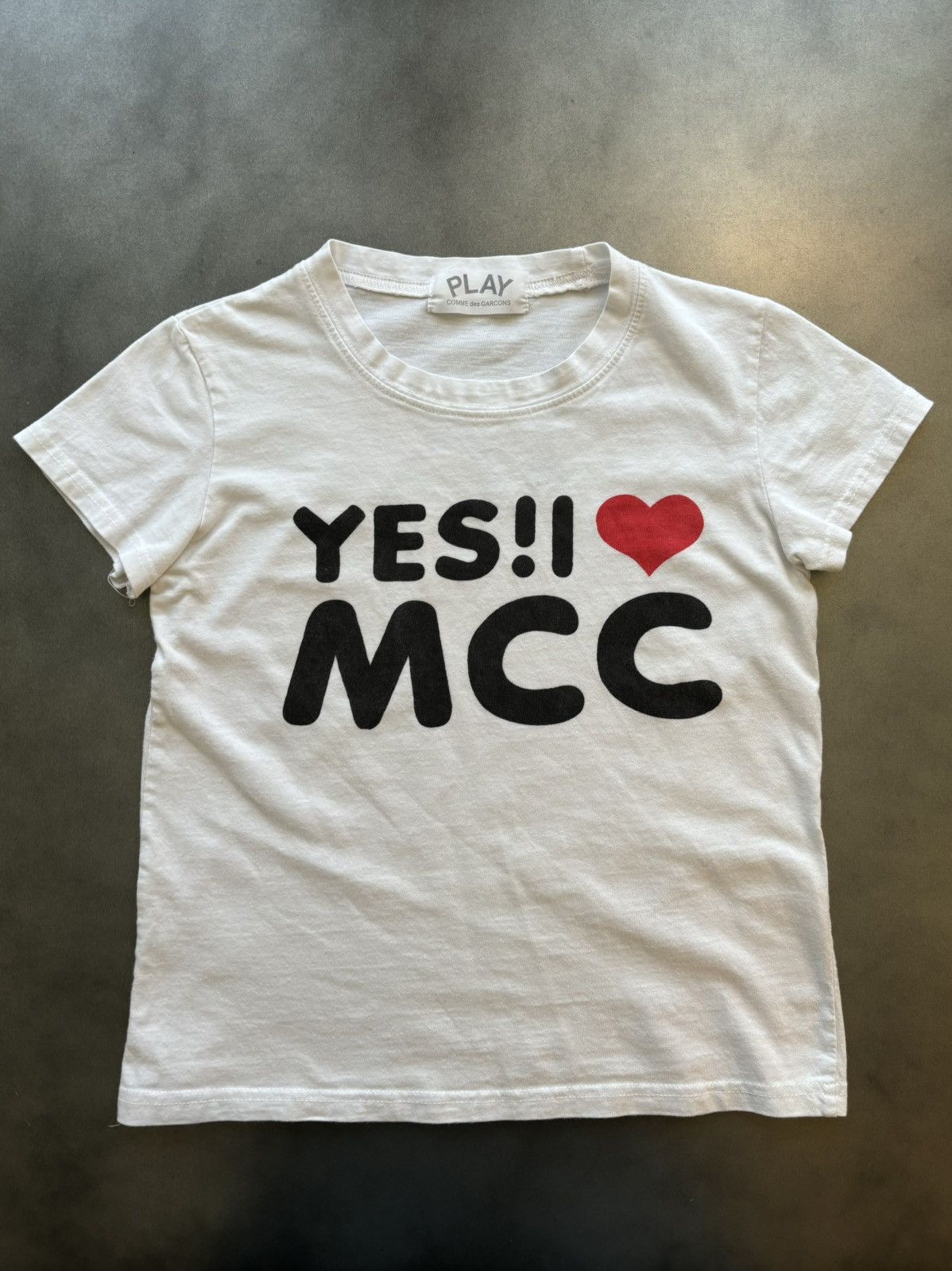 Other Y2K Baby Tee Vintage CDG Play Style Yes MCC Heart Shirt 2000 Size S / US 4 / IT 40 - 2 Thumbnail