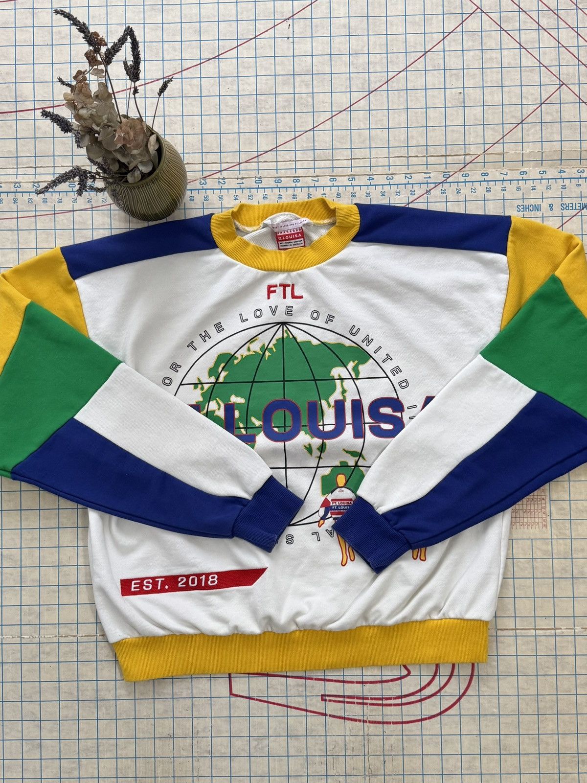 Other Ft. Louisa FTL Multi Color Panel Crewneck Sweater Medium Size US M / EU 48-50 / 2 - 8 Thumbnail