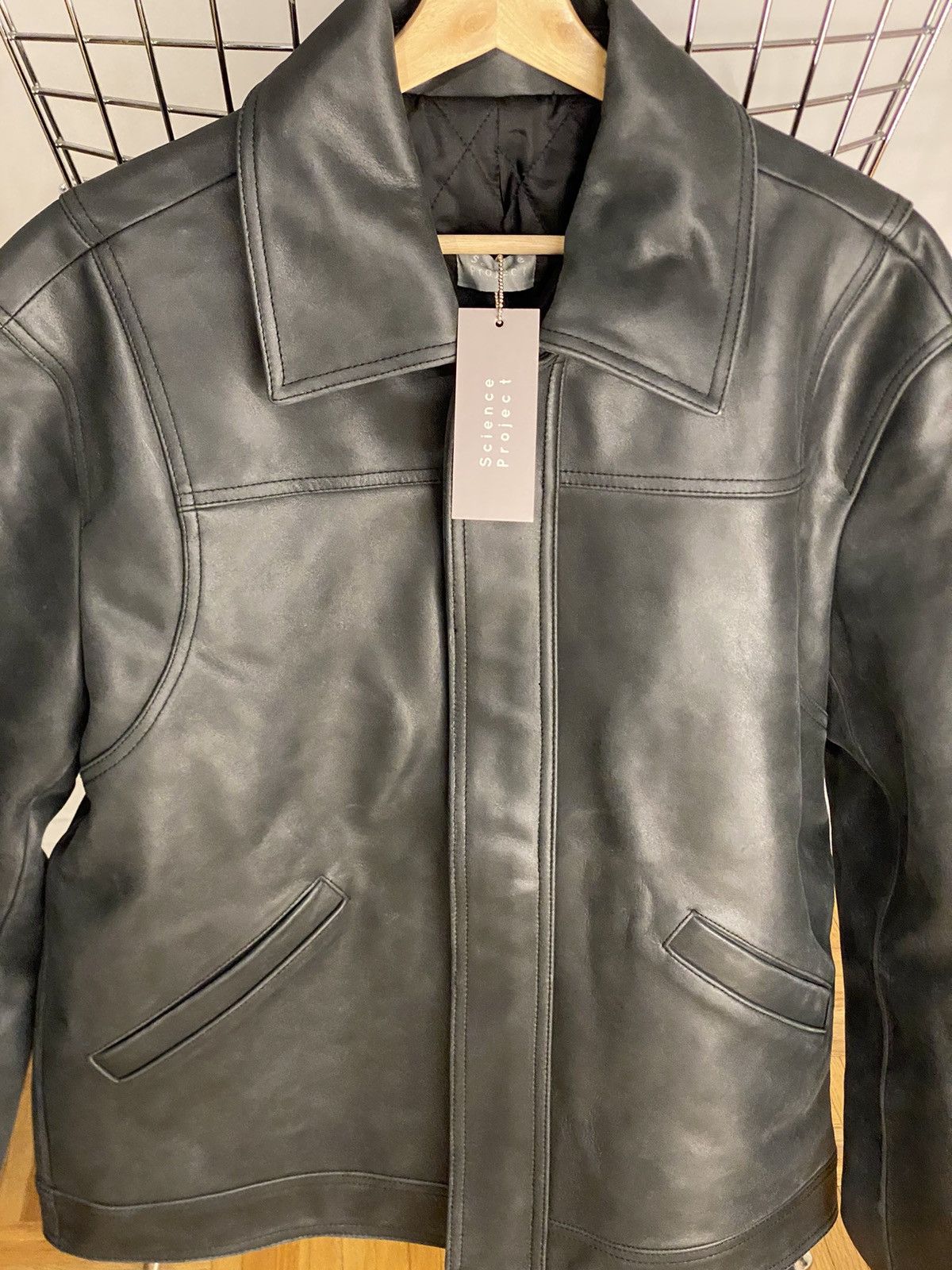 Other ScienceProject Washed Leather Jacket Size US L / EU 52-54 / 3 - 3 Thumbnail