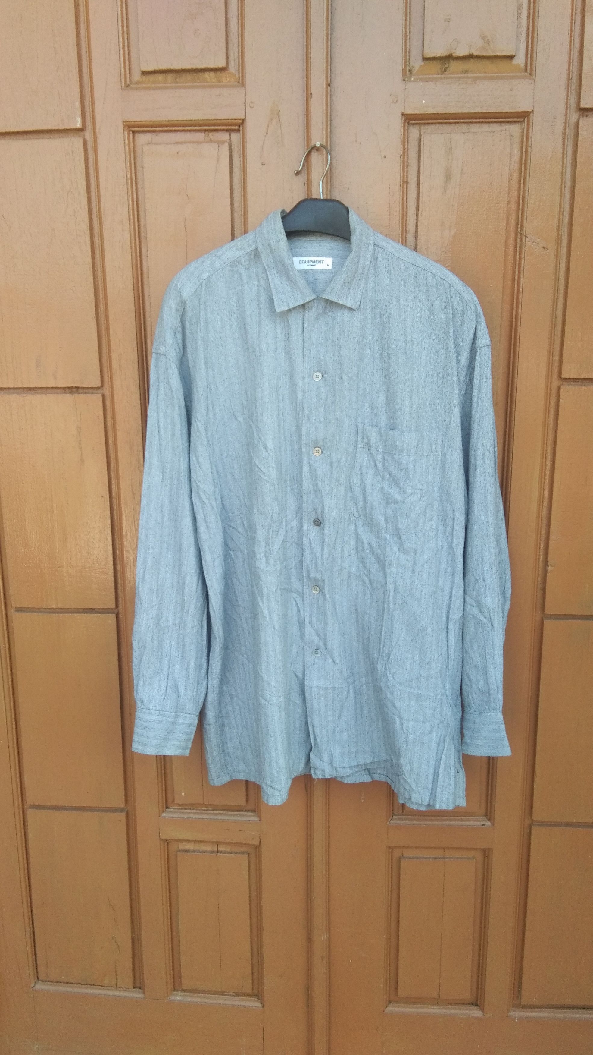 Equipment Equipment homme grey stripe button up shirr Size US M / EU 48-50 / 2 - 1 Thumbnail