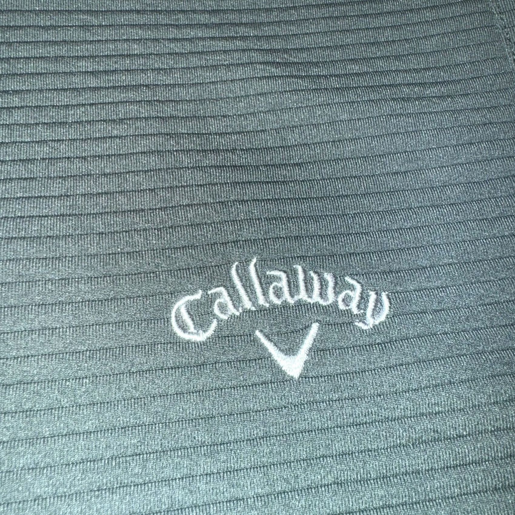 Callaway Callaway Pullover Mens 3XL Green Opti-Dri Golf 1/4 Zip Ribbed Performance Top Size US XXL / EU 58 / 5 - 3 Thumbnail
