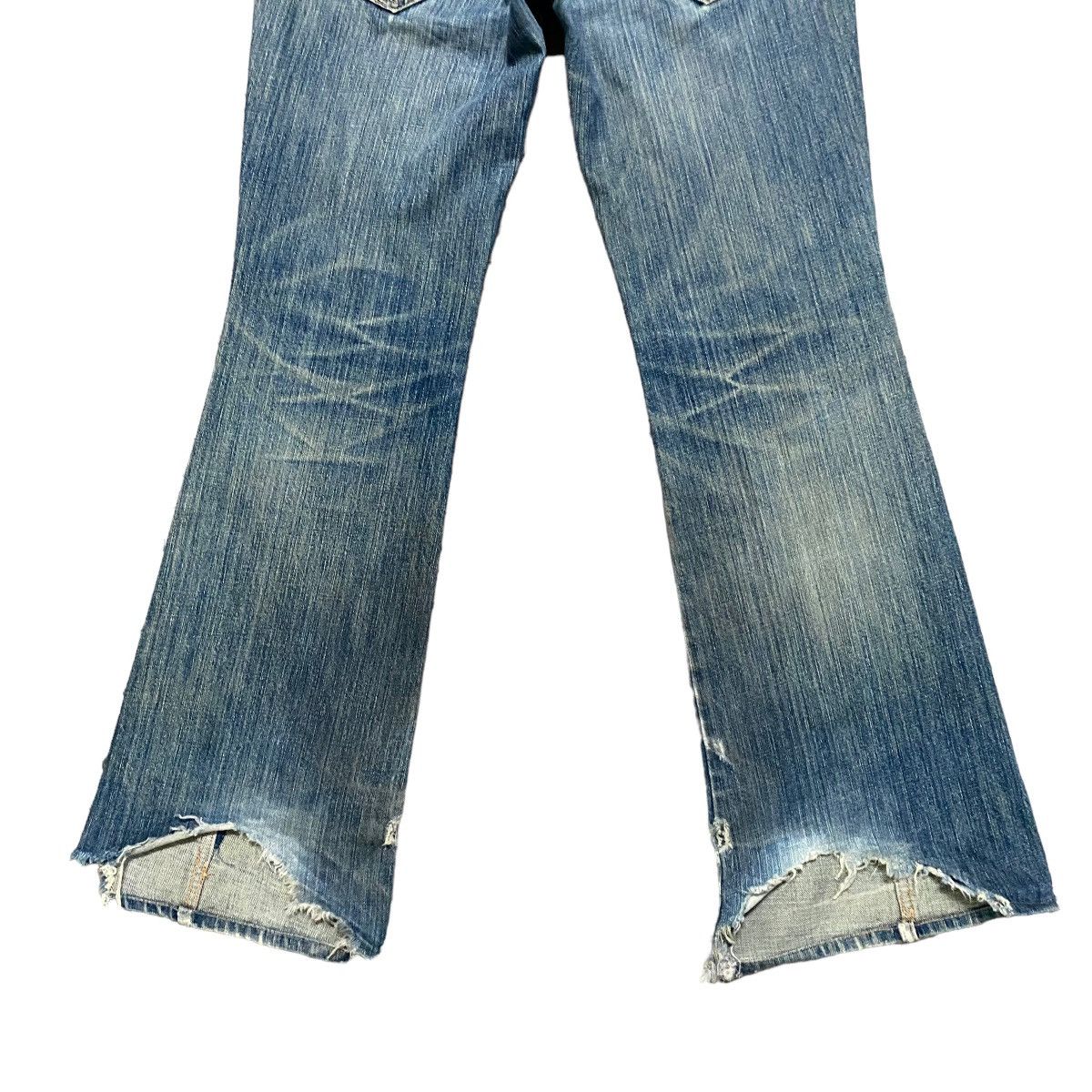 Morgan Homme Vintage Morgan Homme Distressed Denim Flare Jeans Size US 30 / EU 46 - 13 Thumbnail
