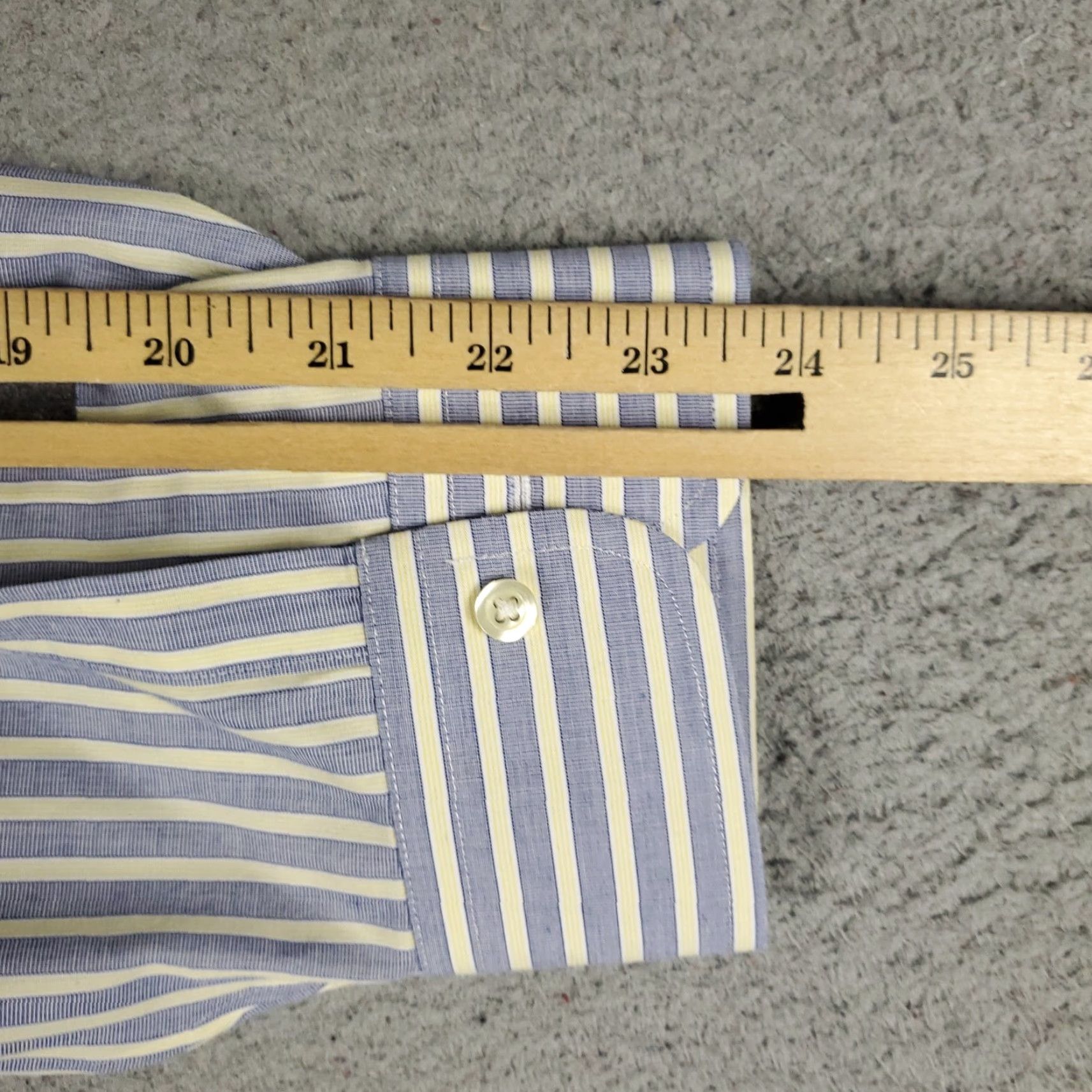 Brooks Brothers Brooks Brothers Shirt Mens 18 Blue Striped Dress Shirt Long Sleeve Button-Down Collar Regular Cotton Size 48R - 6 Thumbnail