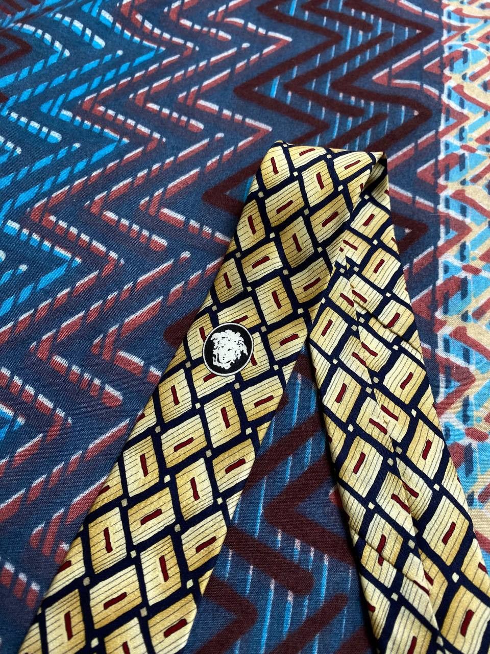 Versace Amazing Versace Abstract Silk Tie Size ONE SIZE - 7 Thumbnail