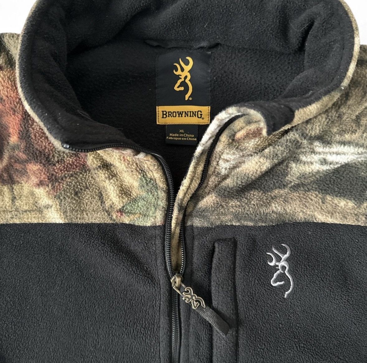 Other Vintage Browning camo fleece jacket Size US XL / EU 56 / 4 - 3 Thumbnail