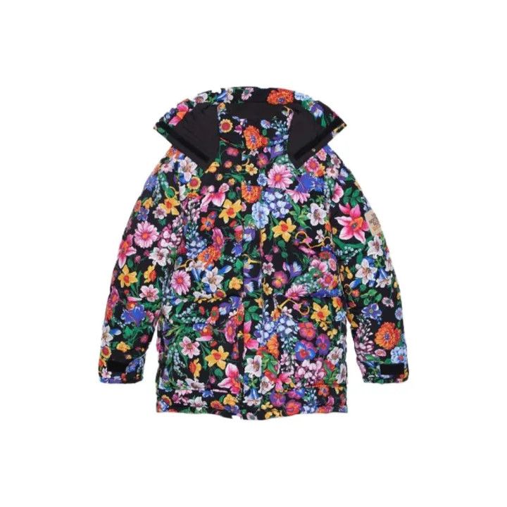 Gucci The North Face x Gucci Floral Hooded Puffer Jacket Size US XS / EU 42 / 0 - 1 Thumbnail