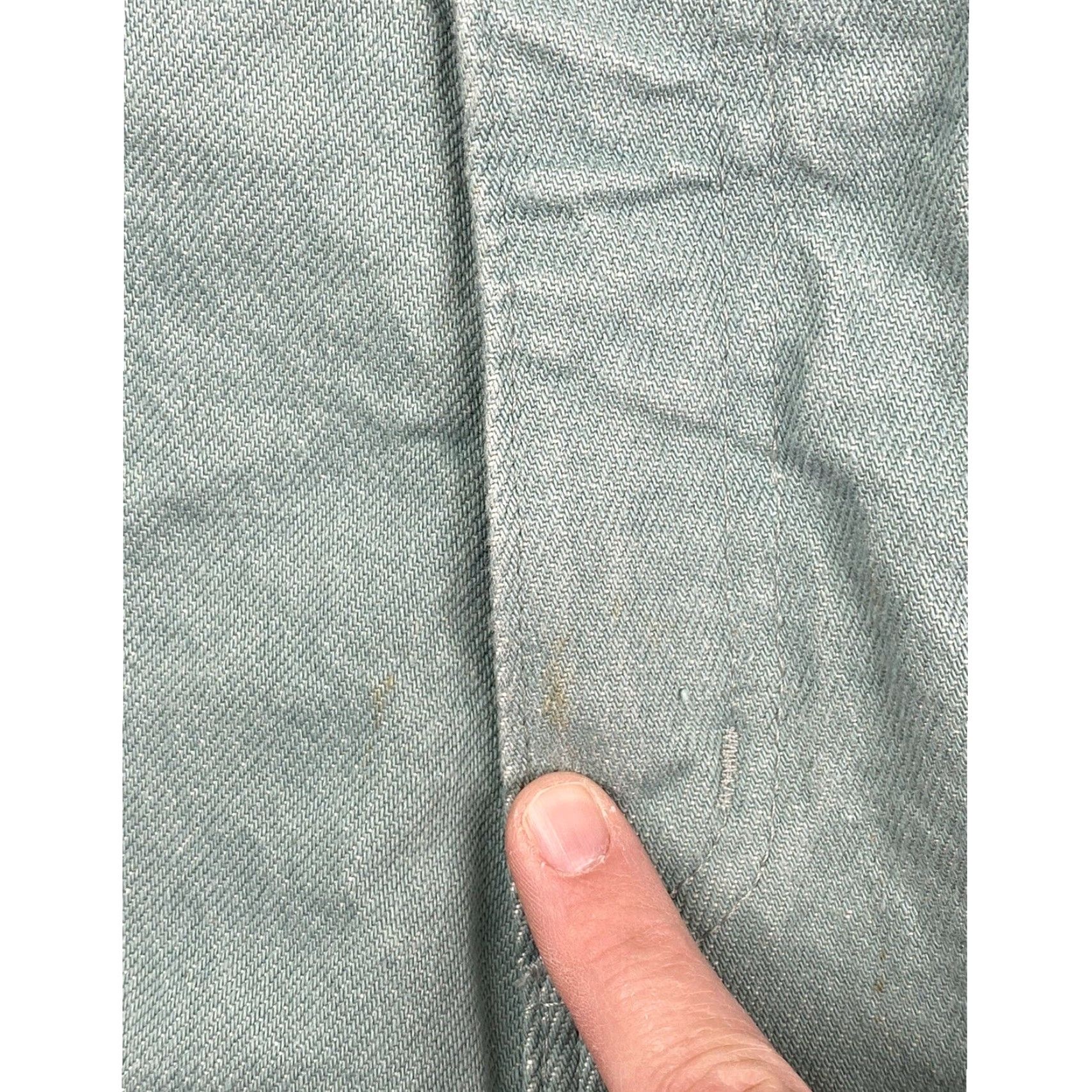 Lands' End Vtg Lands' End Jeans Shorts Womens 8 Green High Rise Denim 100% Cotton USA Made Bermuda Casual Travel Size 28" / US 6 / IT 42 - 4 Thumbnail