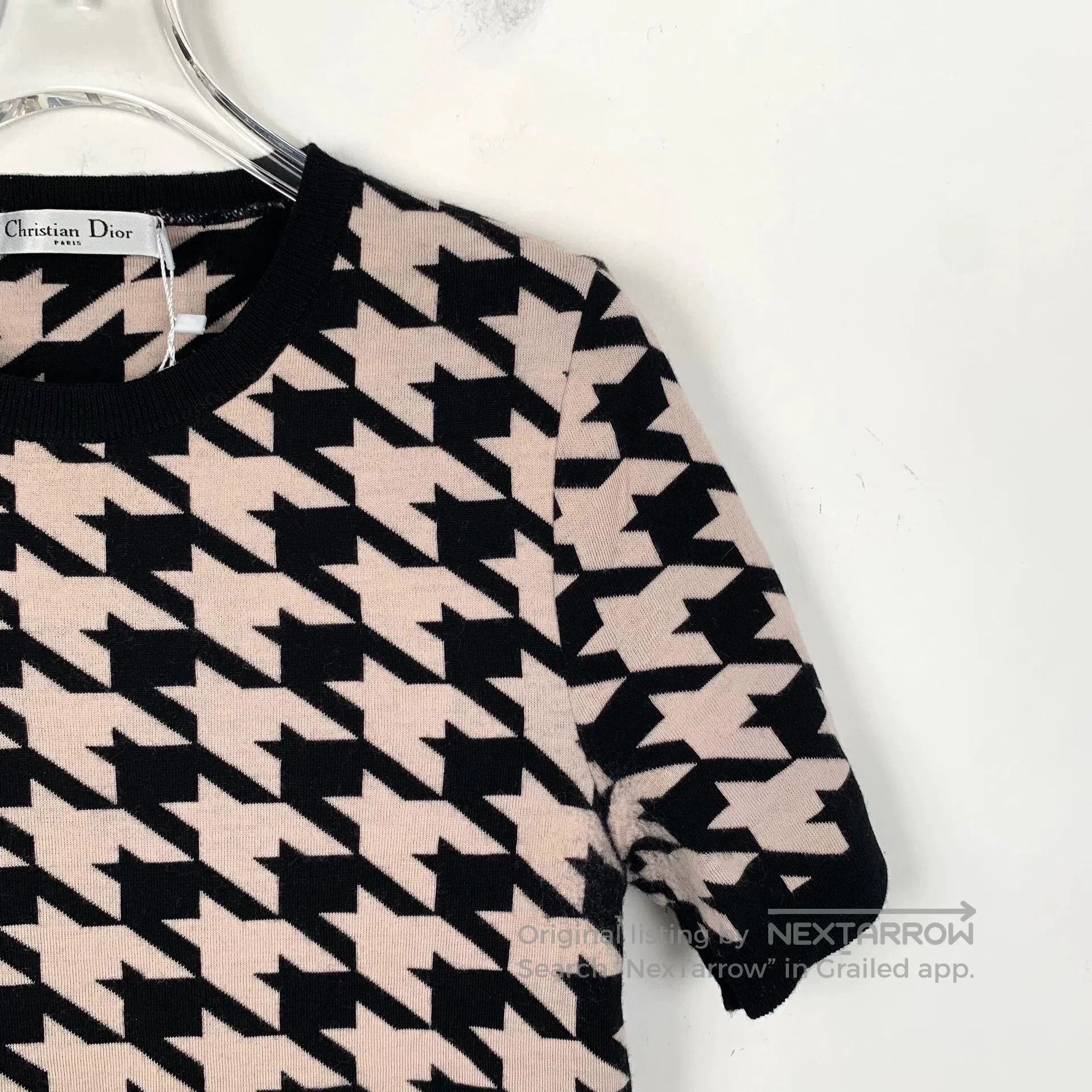 Dior Christian Dior Houndstooth Cotton T-shirt. Size US M / EU 48-50 / 2 - 3 Thumbnail