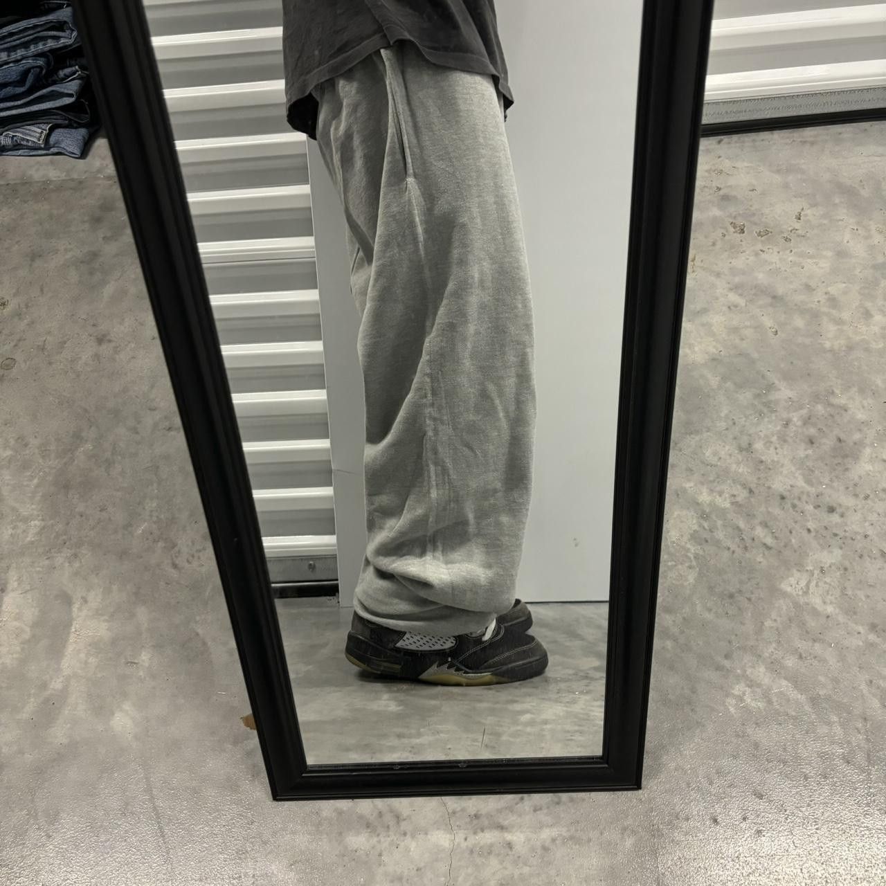 Japanese Brand × Vintage Crazy Vintage Y2K/2000s Baggy Light Grey Skater Essential Sweatpants! Size US 36 / EU 52 - 2 Thumbnail