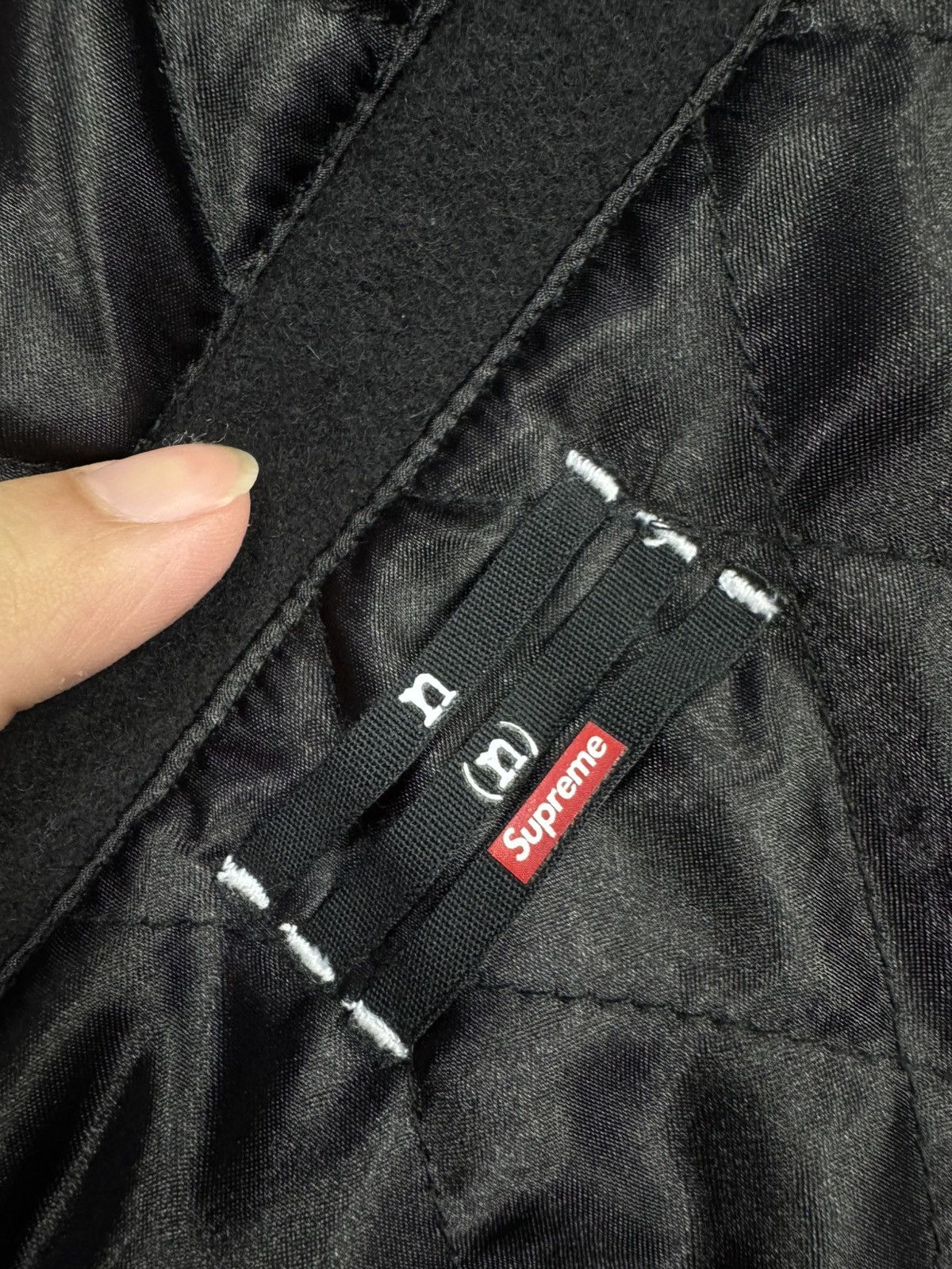 Number (N)ine × Supreme Supreme x number (n)ine Mickey varsity jacket Size US M / EU 48-50 / 2 - 6 Thumbnail