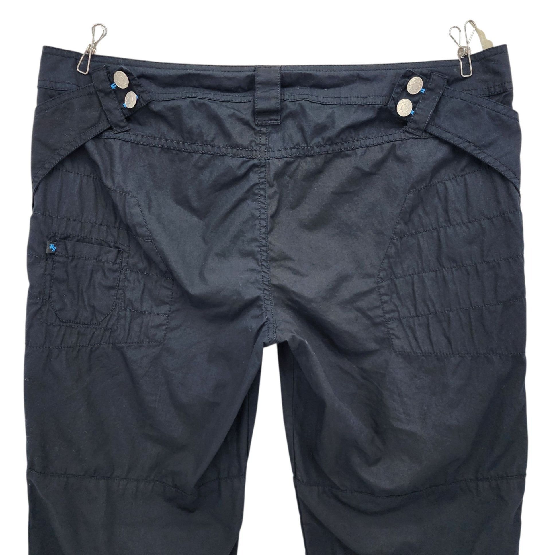 Other Vintage Kikgirl Juniors 15 Pants Parachute Capri Black Rave Size 36" / US 14 / IT 50 - 5 Thumbnail