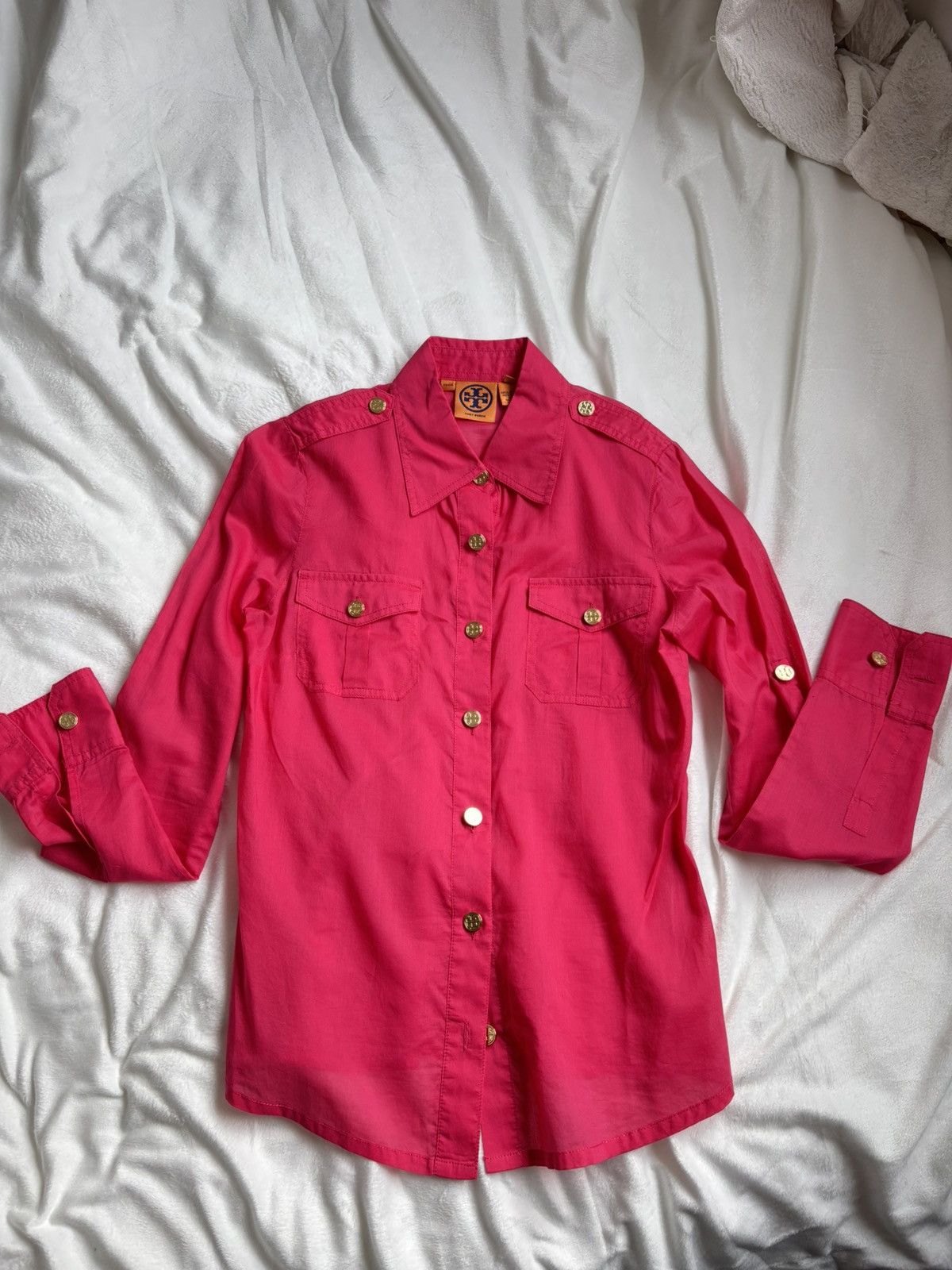 Tory Burch Pink cotton Tory Burch blouse Size XS / US 0-2 / IT 36-38 - 1 Thumbnail