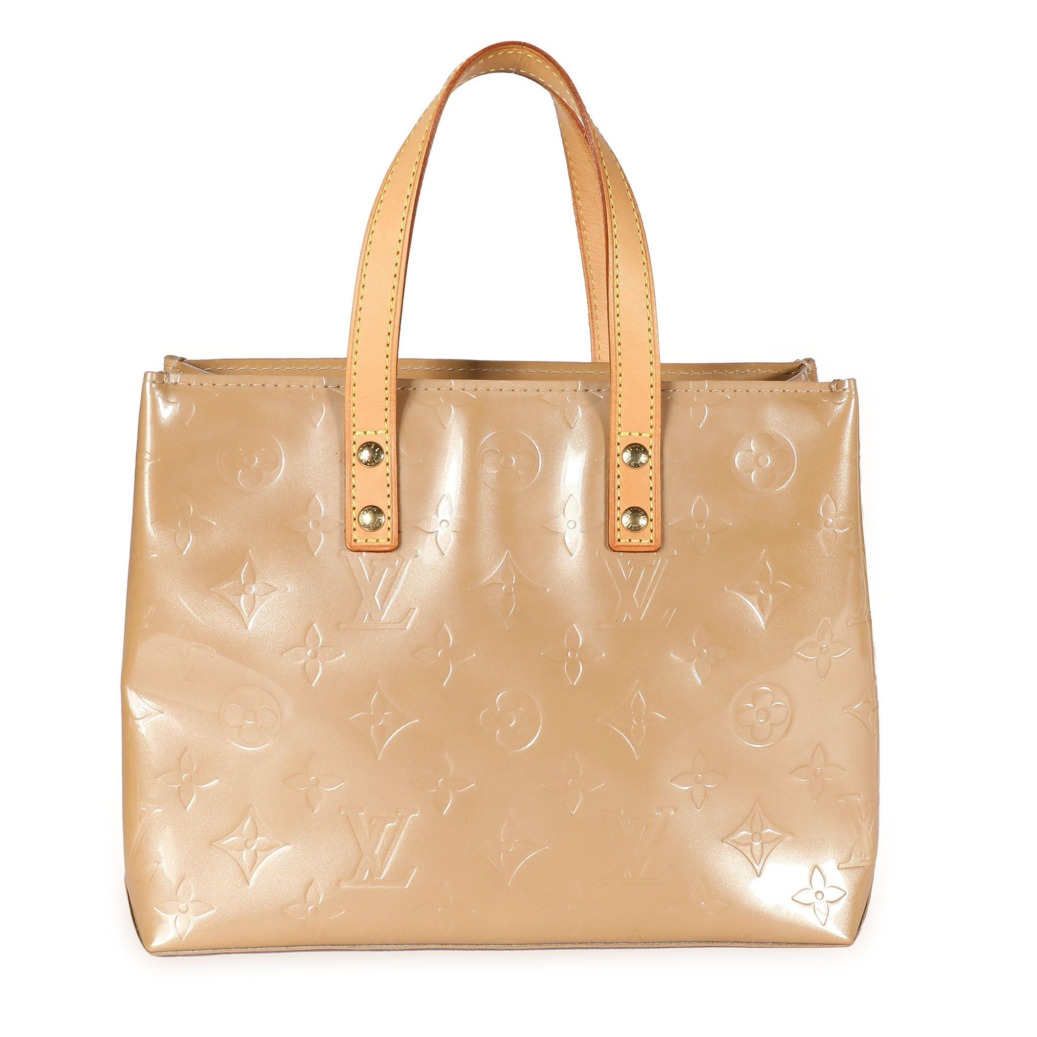 image of Louis Vuitton Noisette Vernis Reade Pm in Brown, Women's