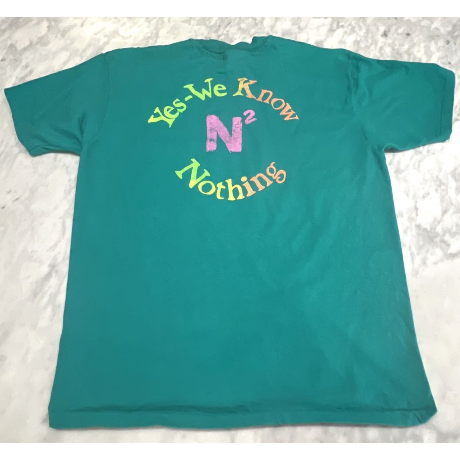 Hanes VINTAGE Cal Poly Float Club Yes- We Know Nothing Single Stitch Green T Shirt XL Mens Size US XL / EU 56 / 4 - 3 Thumbnail