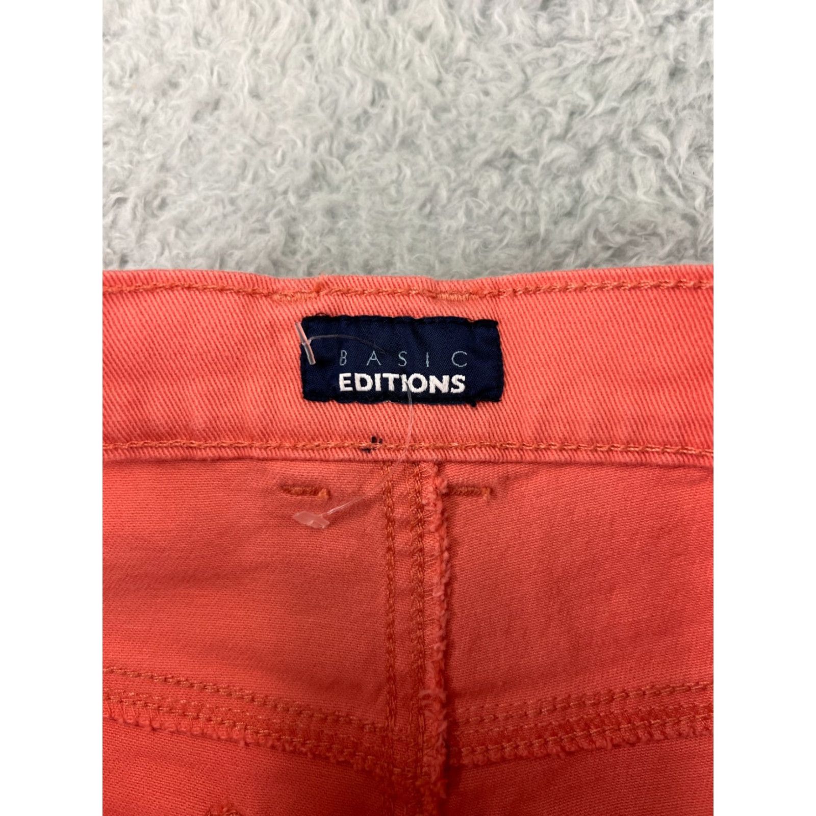Gloria Vanderbilt Basic Editions Jeans Womens 6 Coral Denim Stretch Cotton Blend Pockets Size 32" / US 10 / IT 46 - 3 Thumbnail