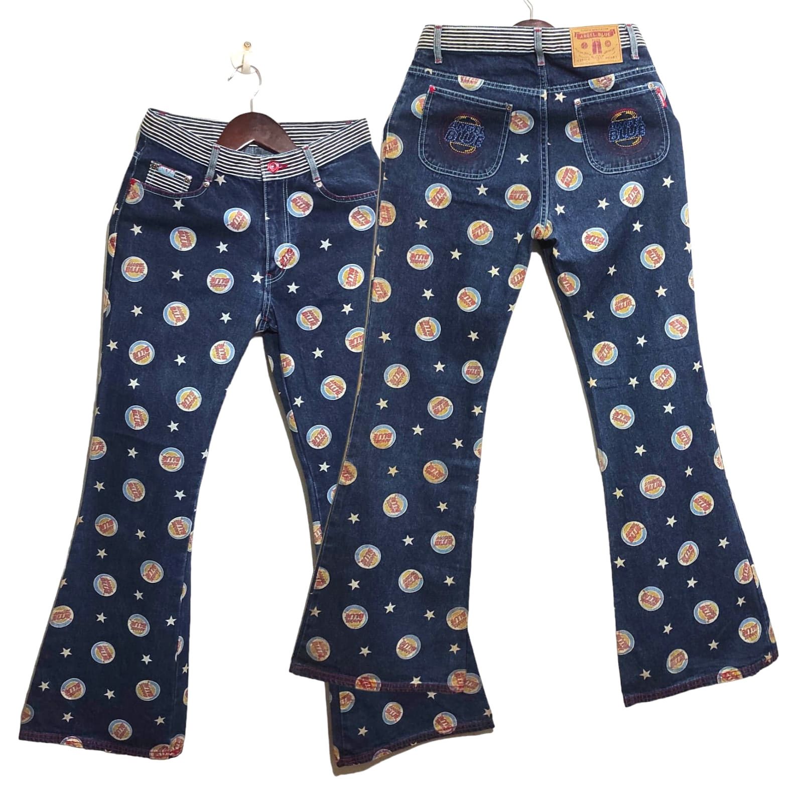 Angel Blue FLARE JEANS Angel Blue Fullprint Bootcut Denim Jeans Size US 28 / EU 44 - 3 Thumbnail
