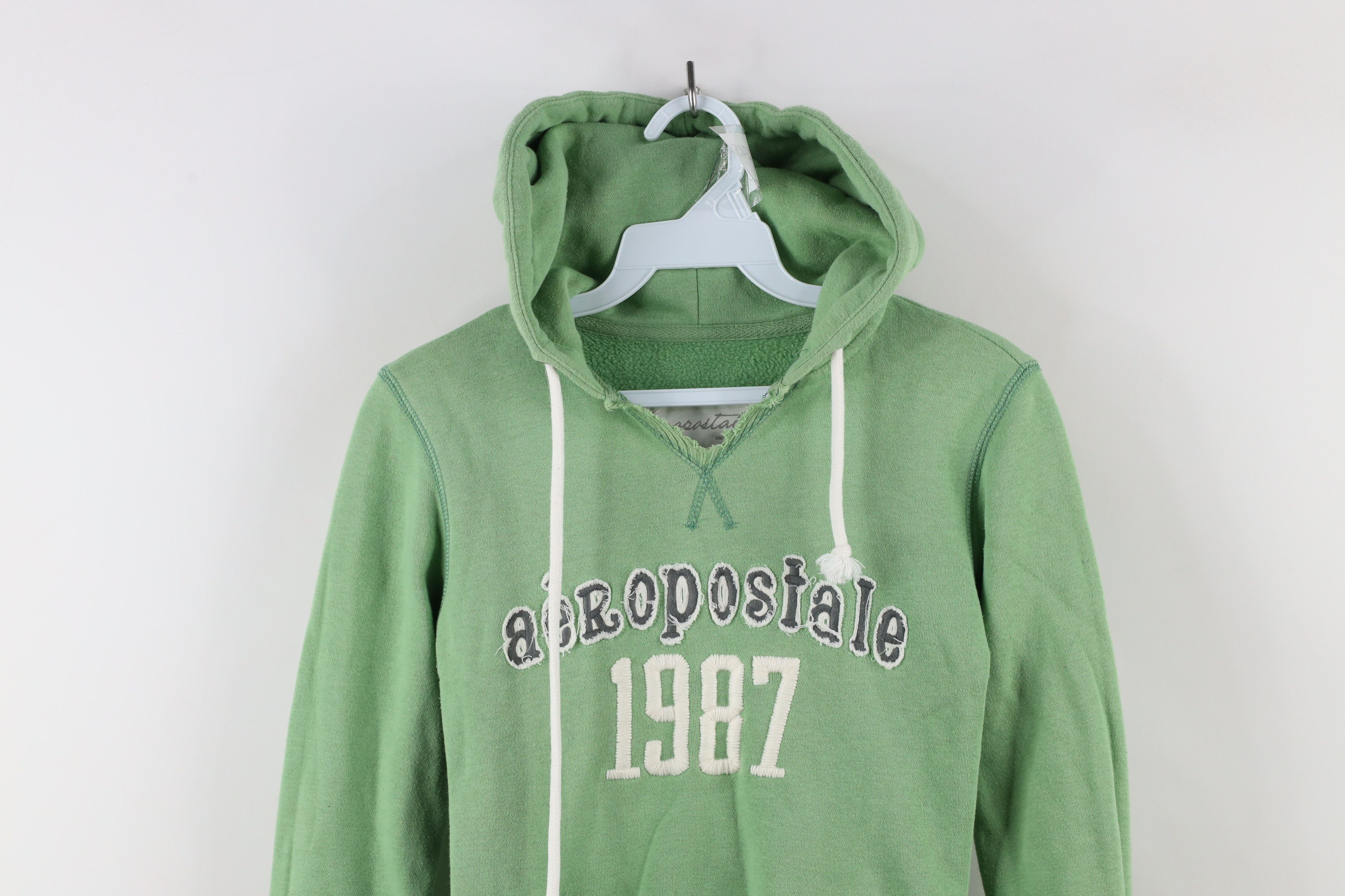 Aeropostale × Vintage Vintage 90s Y2K Aeropostale Spell Babydoll Hoodie Sweatshirt Size XS / US 0-2 / IT 36-38 - 2 Thumbnail
