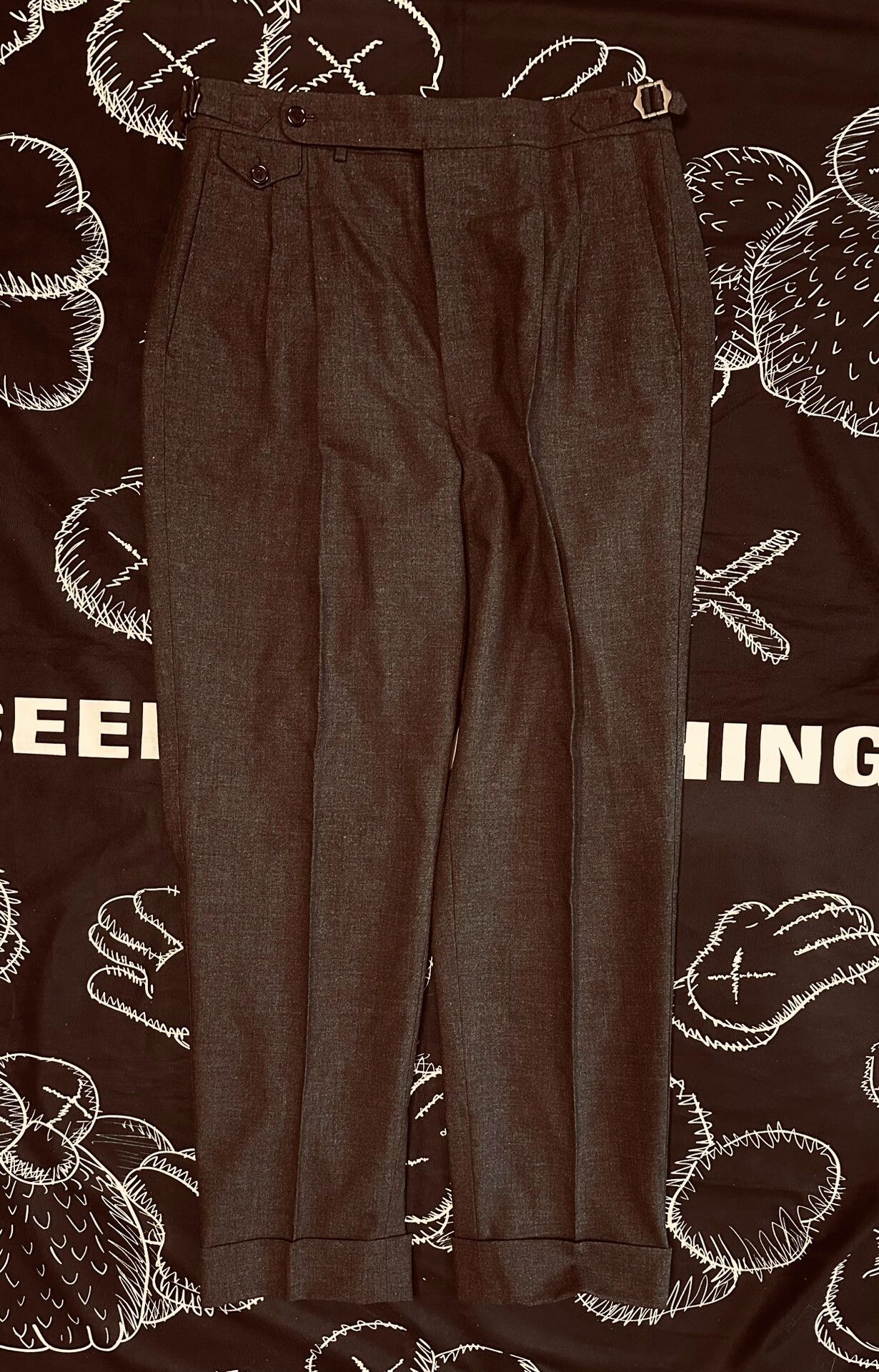 Japanese Brand Award-Winning Wool Dress Trousers Size US 30 / EU 46 - 1 Thumbnail
