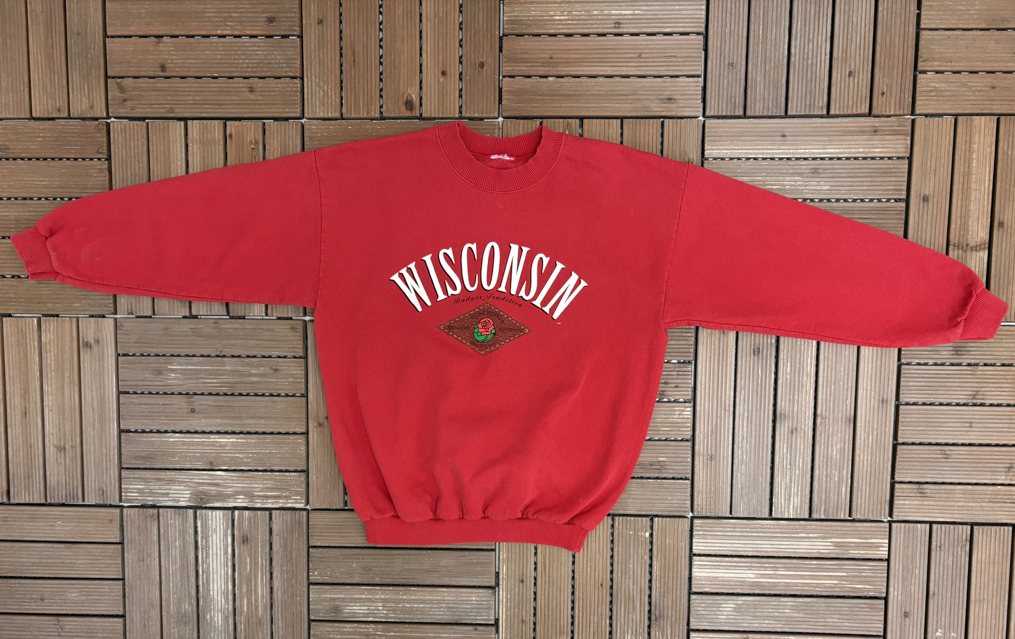 Vintage Wisconsin Badgers Rose Bowl 2000 Vintage Crewneck Sweater Size US M / EU 48-50 / 2 - 5 Thumbnail