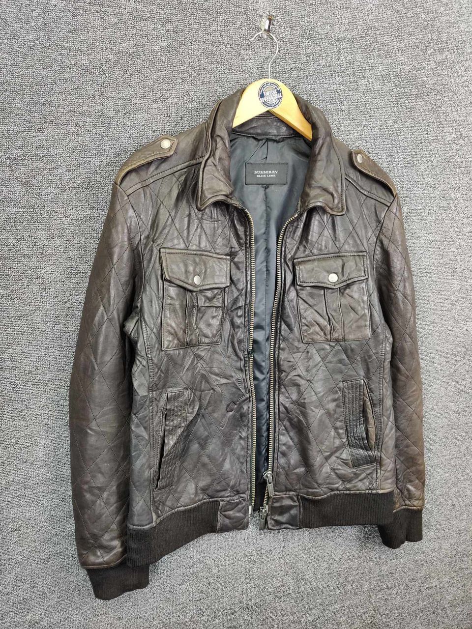 Burberry Burberry Black Label Quilted Leather Brown Jacket Size US L / EU 52-54 / 3 - 7 Thumbnail
