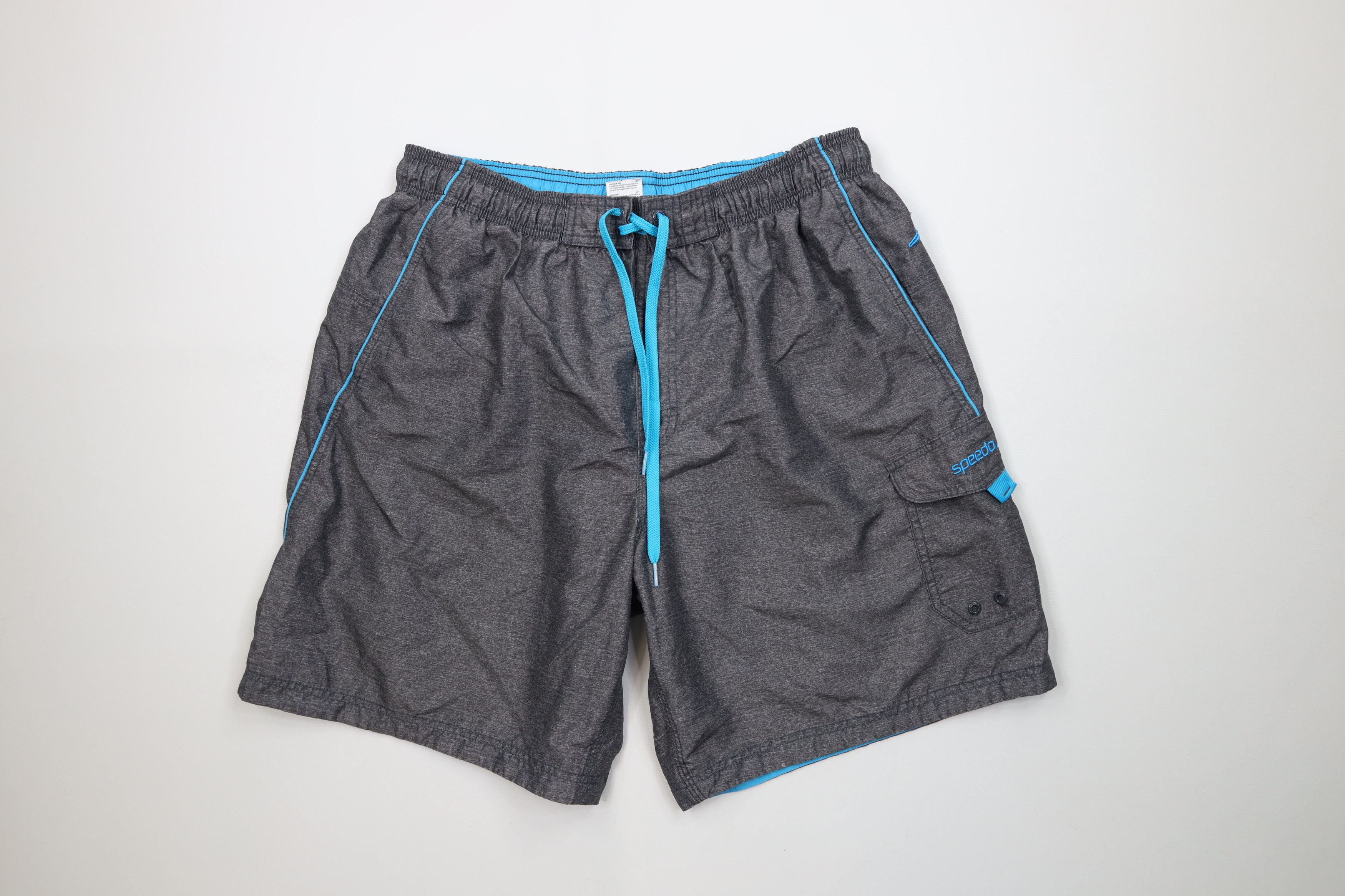 Speedo Vintage Y2K Speedo Chambray Above Knee Shorts Swim Trunks Size US 38 / EU 54 - 1 Thumbnail
