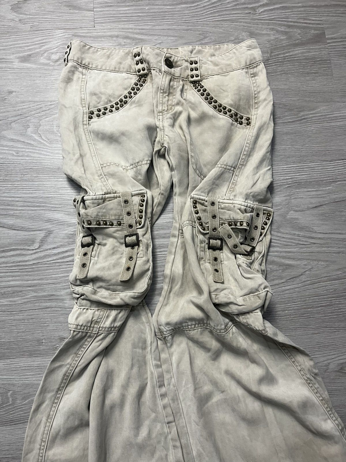 Japanese Brand Cook 90s Ifsixwasnine Lgb Style Bondage Cargo Pants Size US 30 / EU 46 - 2 Thumbnail