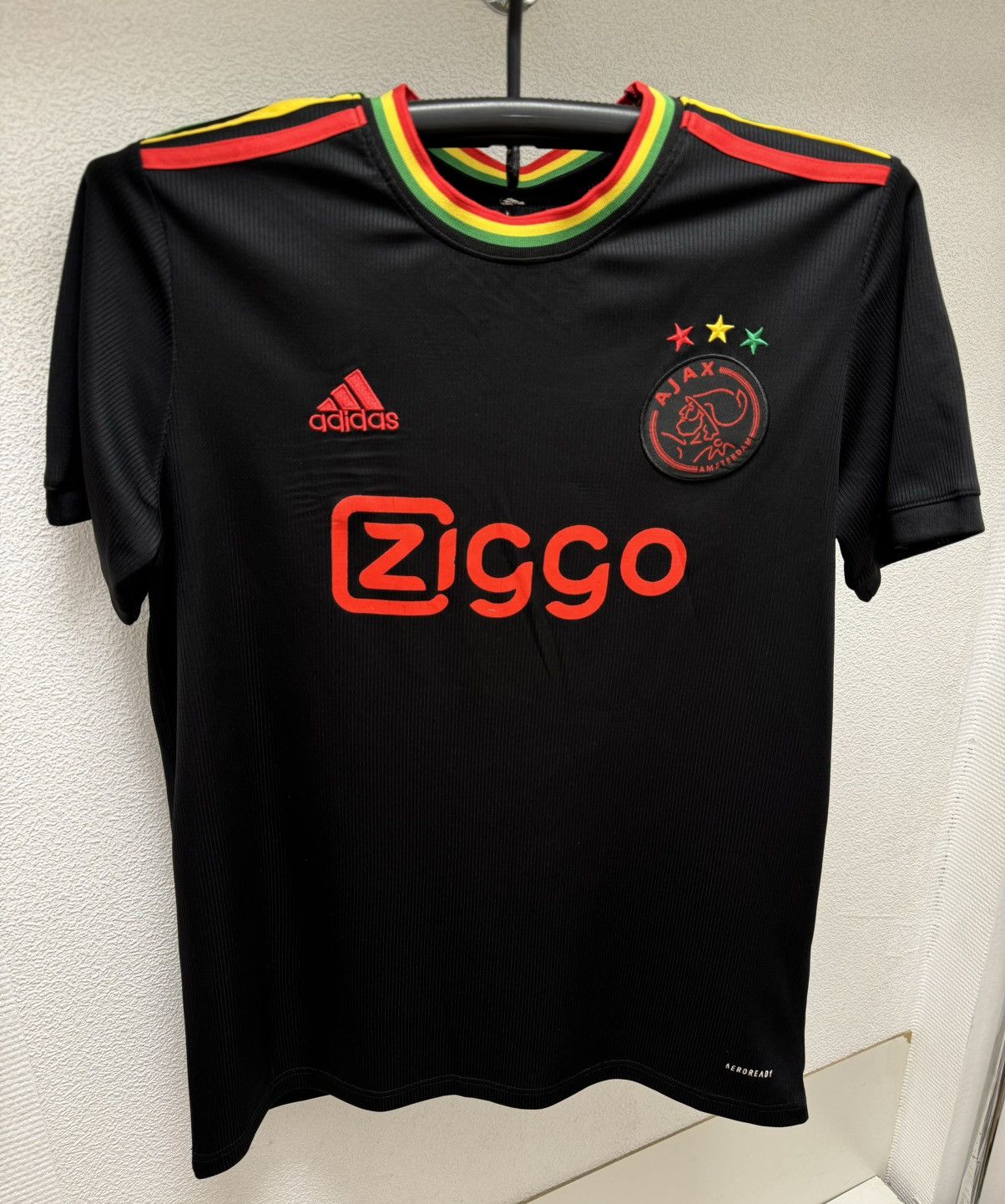 Adidas Adidas ajax soccer jersey Ziggo L sz rasta Size US XL / EU 56 / 4 - 4 Thumbnail
