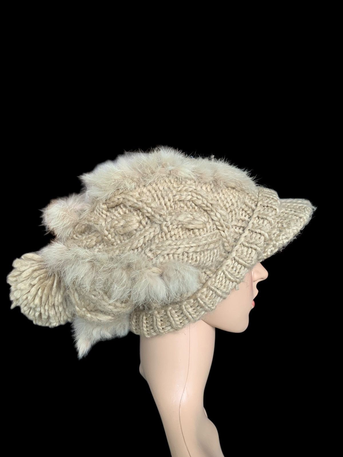 Japanese Brand × Kapital × Vintage Rare Crochet Cabel Visor Hat Japanese Style Size ONE SIZE - 6 Thumbnail