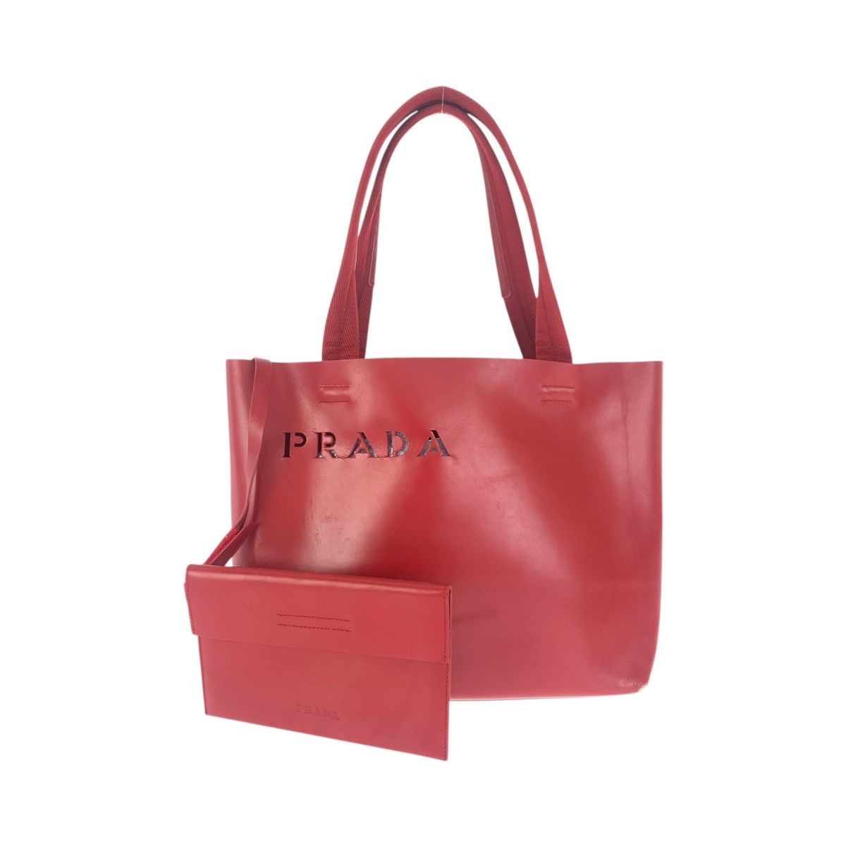 Prada Prada Prada Punching Leather Suede 2way Bag Leather Shoulder Bag DUTY FREE for USA Size ONE SIZE - 1 Thumbnail