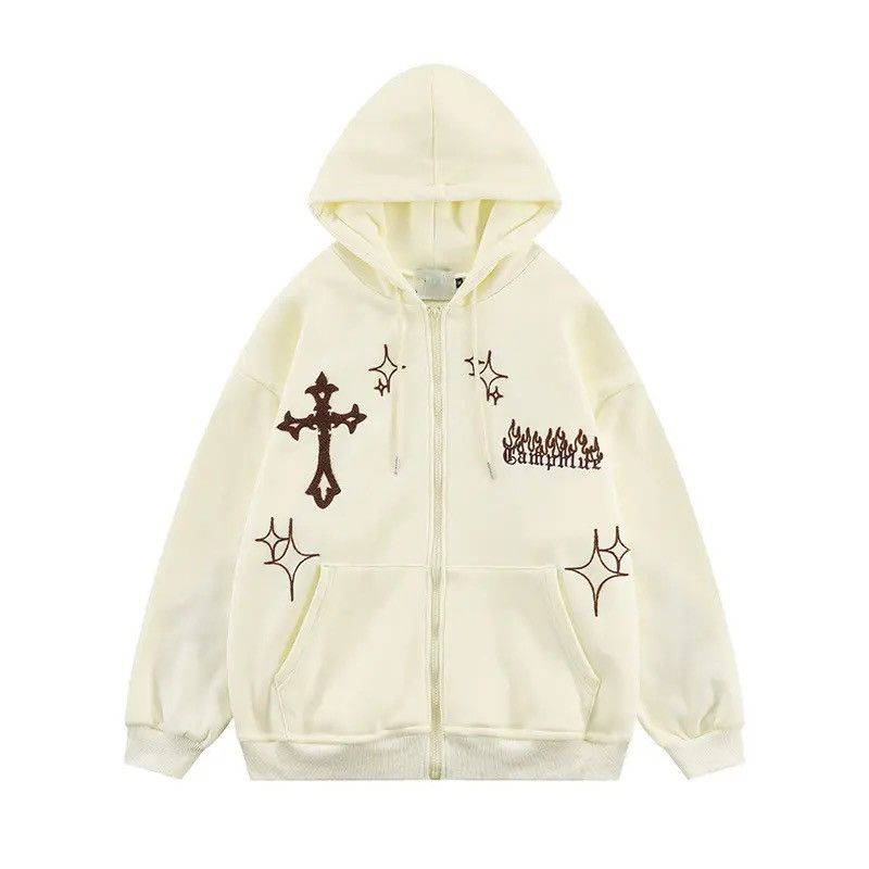 Other Hoodie Sweatshirt Harajuku Hip Hop Gothic Cross Style y2k Size US M / EU 48-50 / 2 - 1 Thumbnail