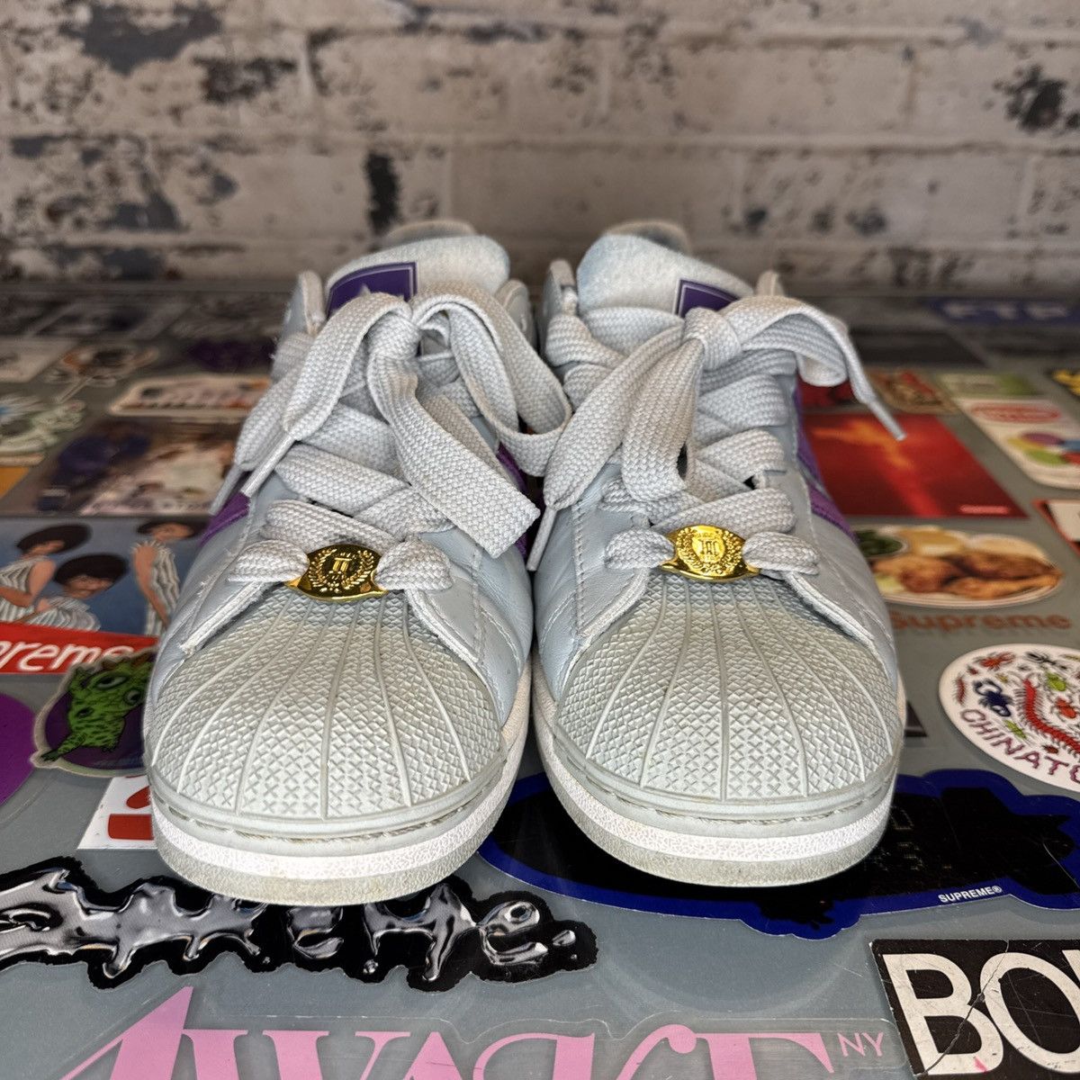 Adidas Adidas Originals Superstar II TL 014546 Grey Purple Sz 9.5 Size US 9.5 / EU 42-43 - 4 Thumbnail