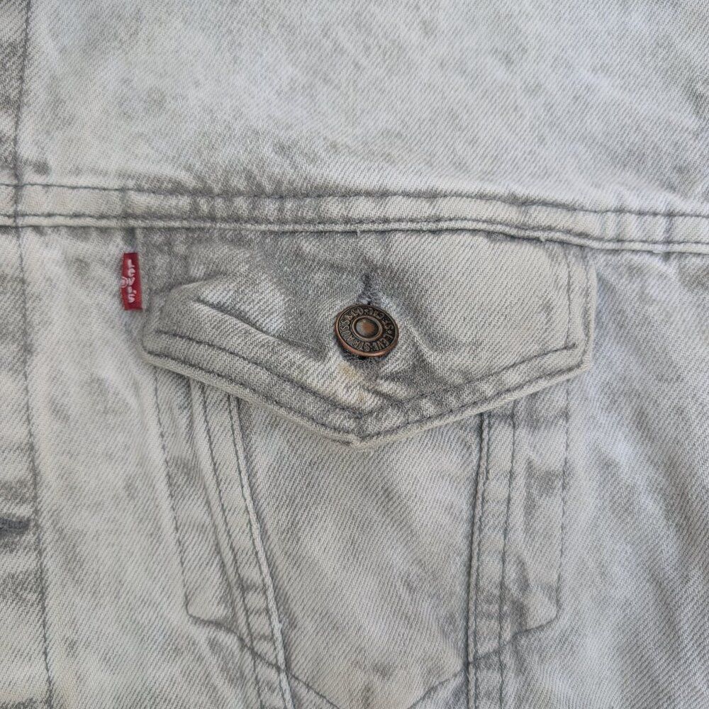 Levi's Vintage Y2K Levi's Bomber Jacket Men's M Blue Denim Light W Size US M / EU 48-50 / 2 - 2 Thumbnail