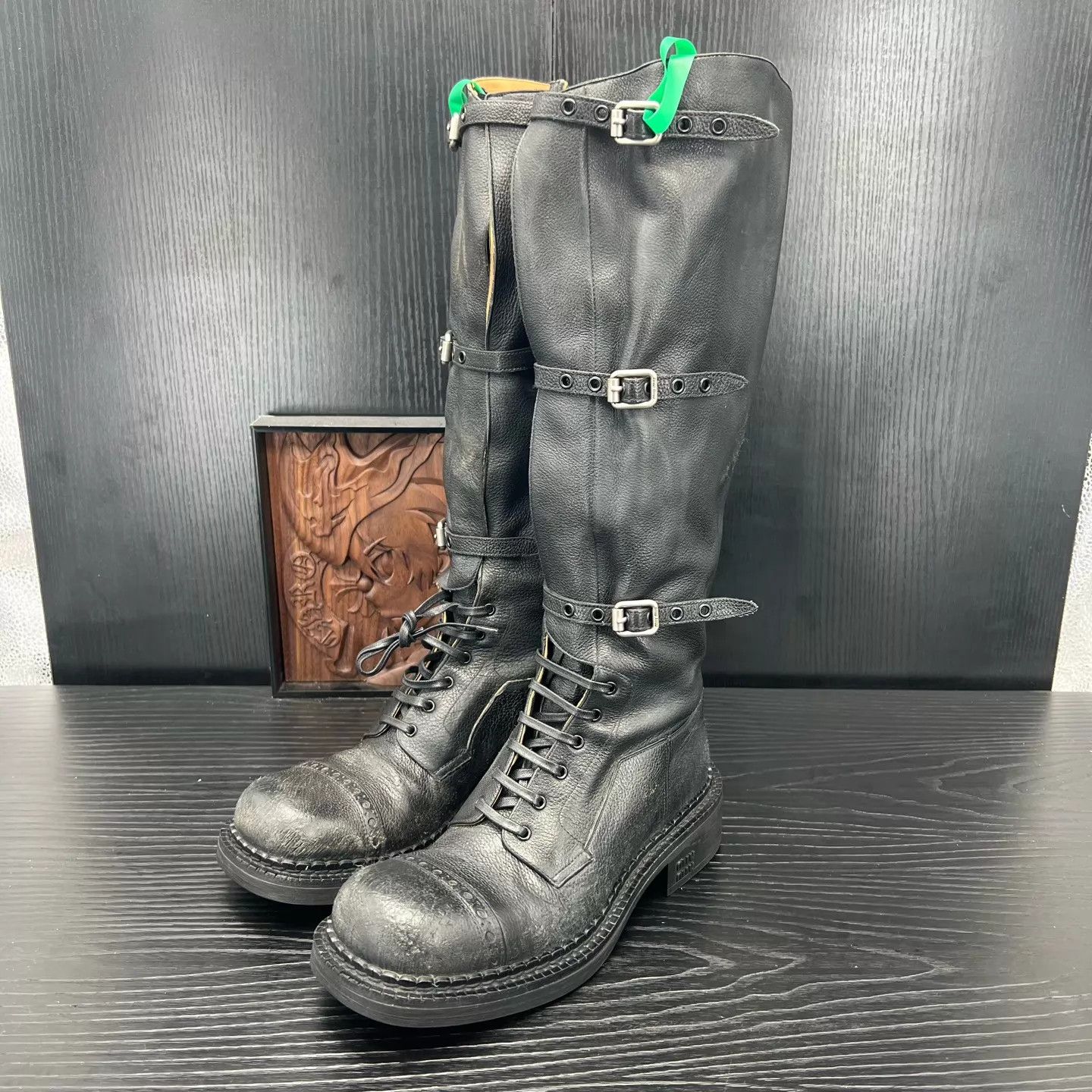 Miu Miu MIU MIU NYE Calf Leather Knee High Boots 37Worn Size US 6.5 / IT 36.5 - 1 Thumbnail
