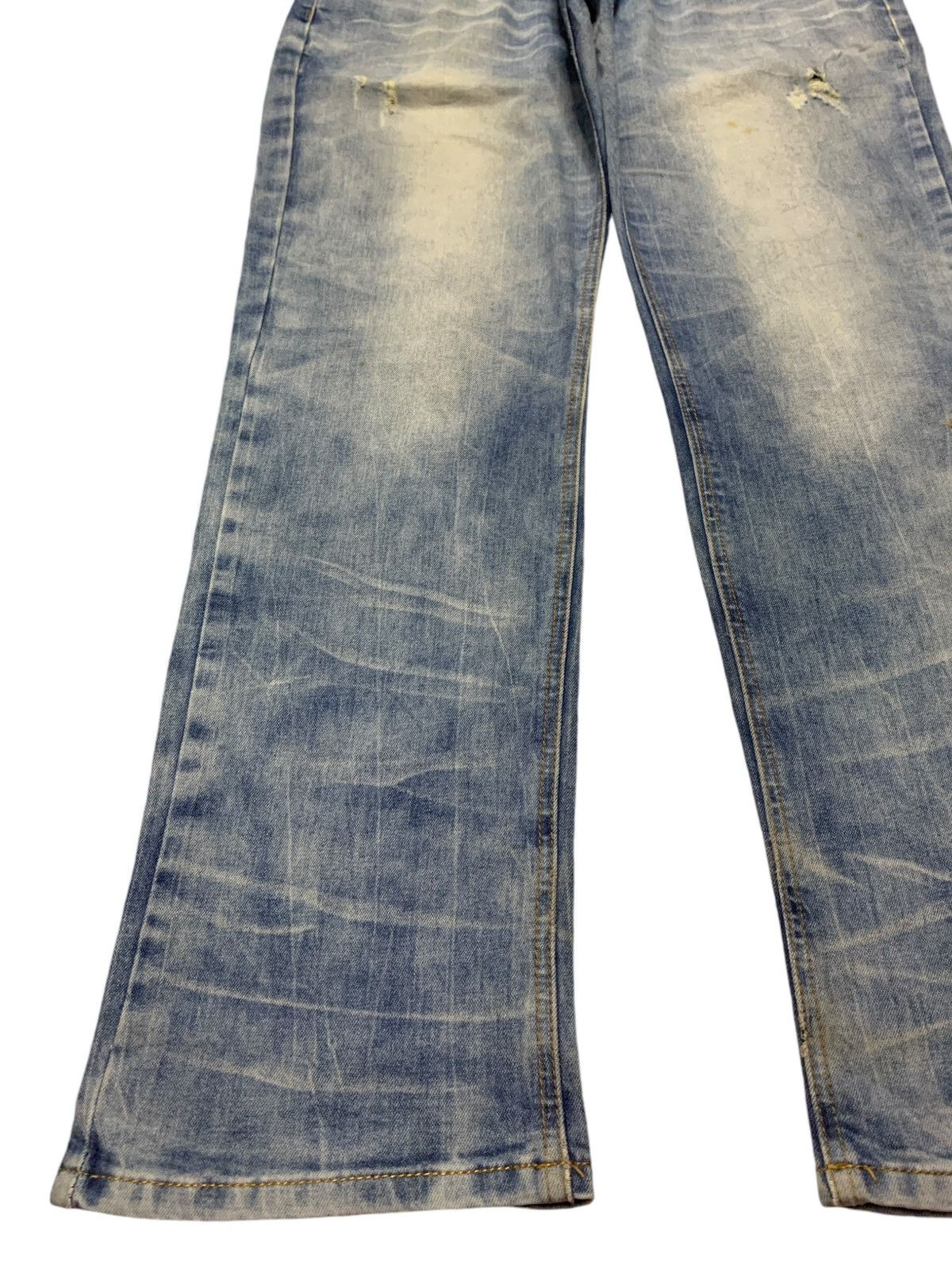 In The Attic × Japanese Brand Vintage Japanese In The Attic Bleached Distress Loose Jeans Size US 32 / EU 48 - 6 Thumbnail